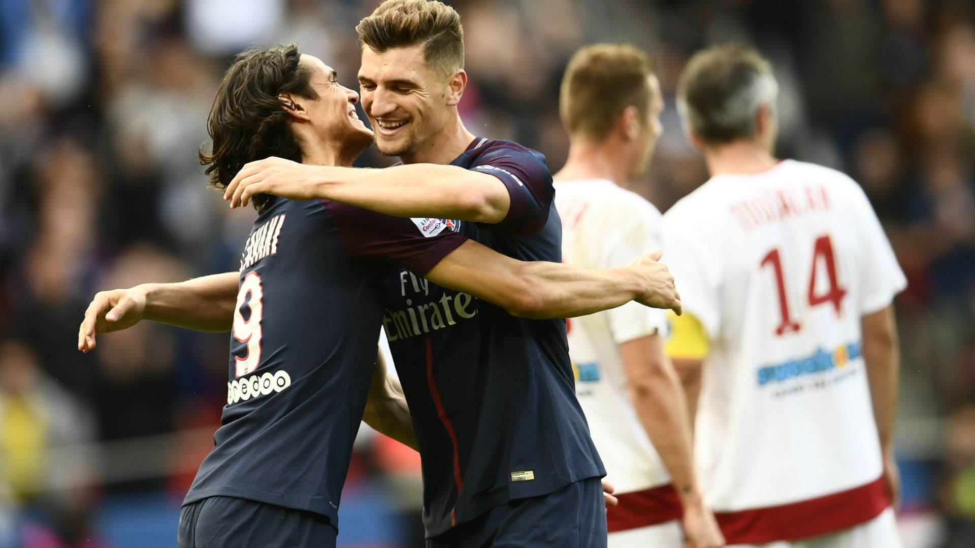 Thomas Meunier Edinson Cavani PSG Bordeaux Ligue 1 30092017