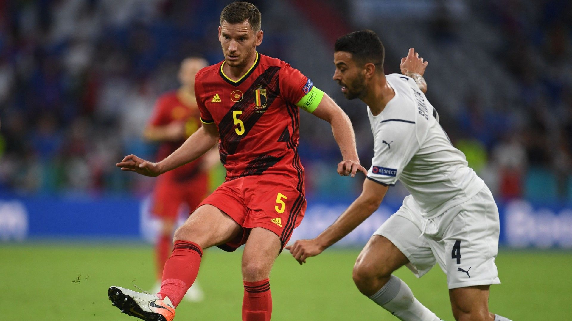 Leonardo Spinazzola Jan Vertonghen Italy Belgium Euro 2020