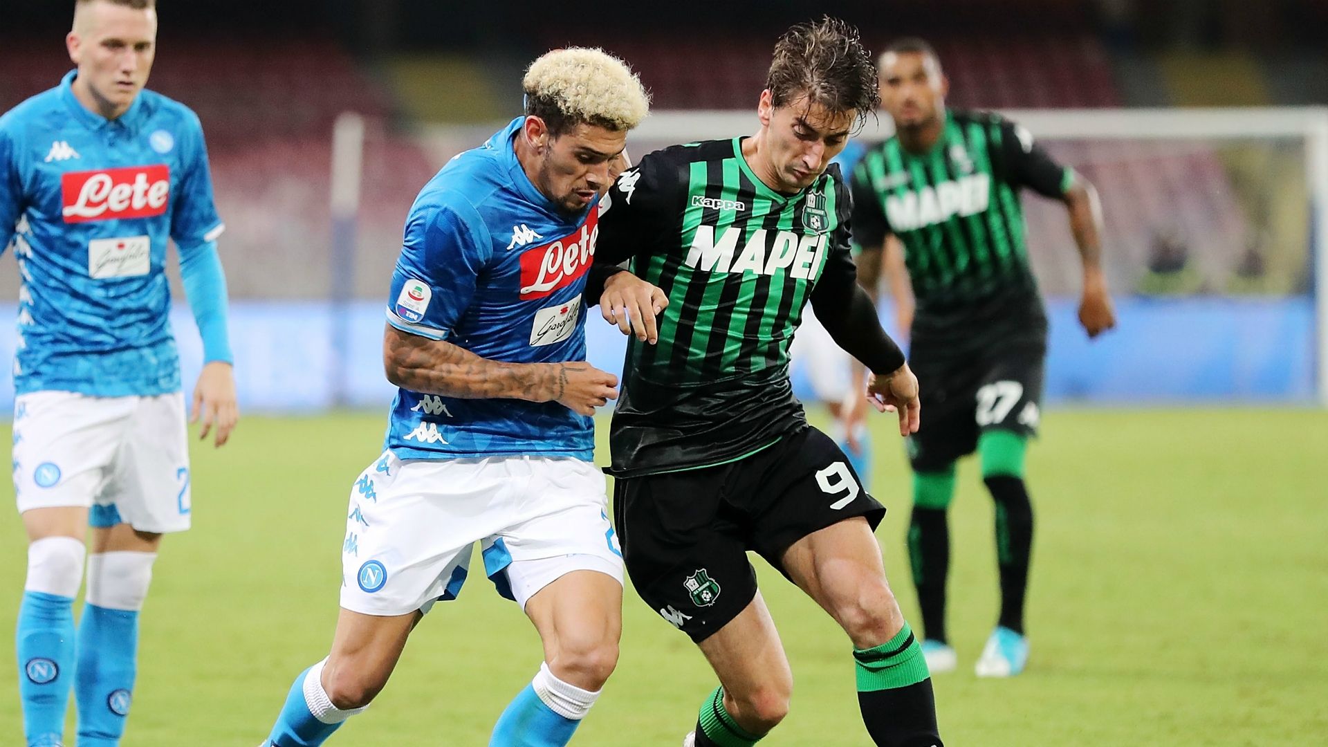Kevin Malcuit Filip Djuricic Napoli Sassuolo Serie A