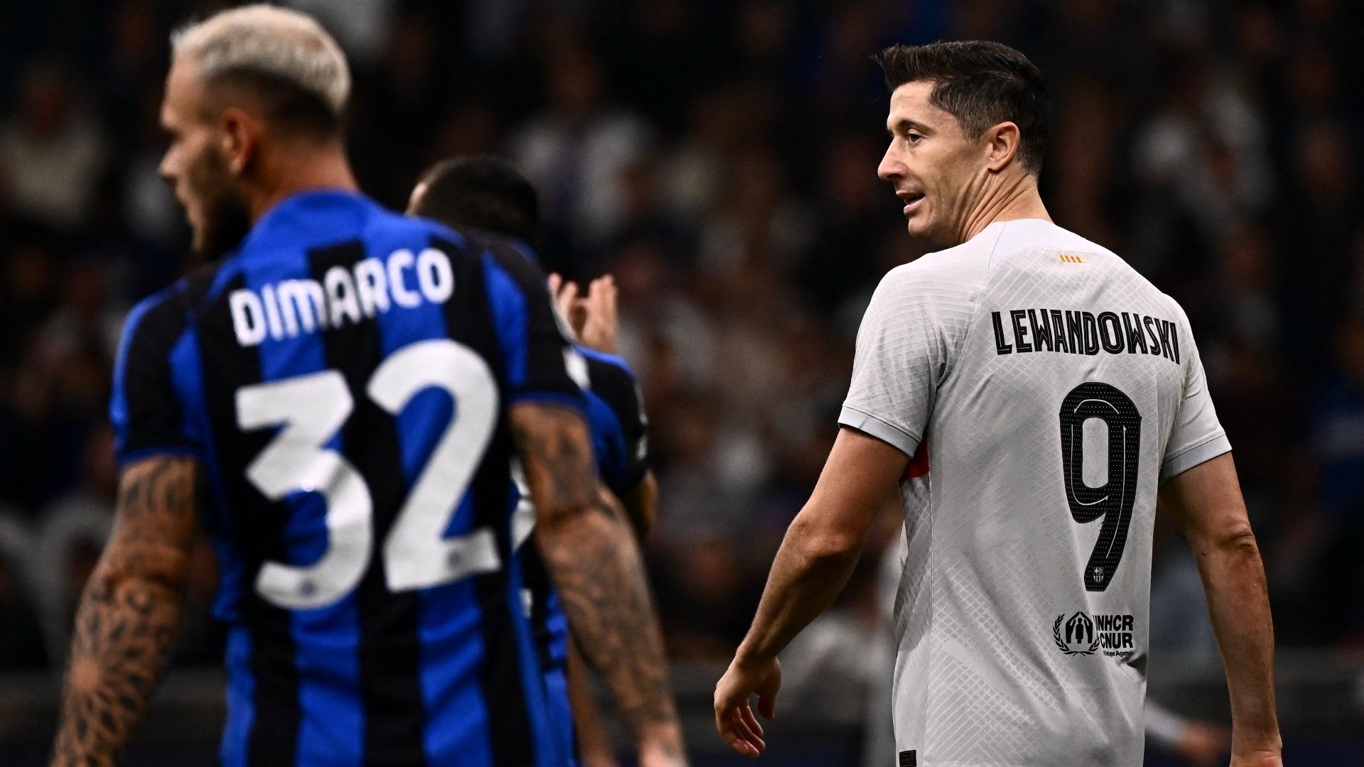 Dimarco Lewandowski Inter Barcellona