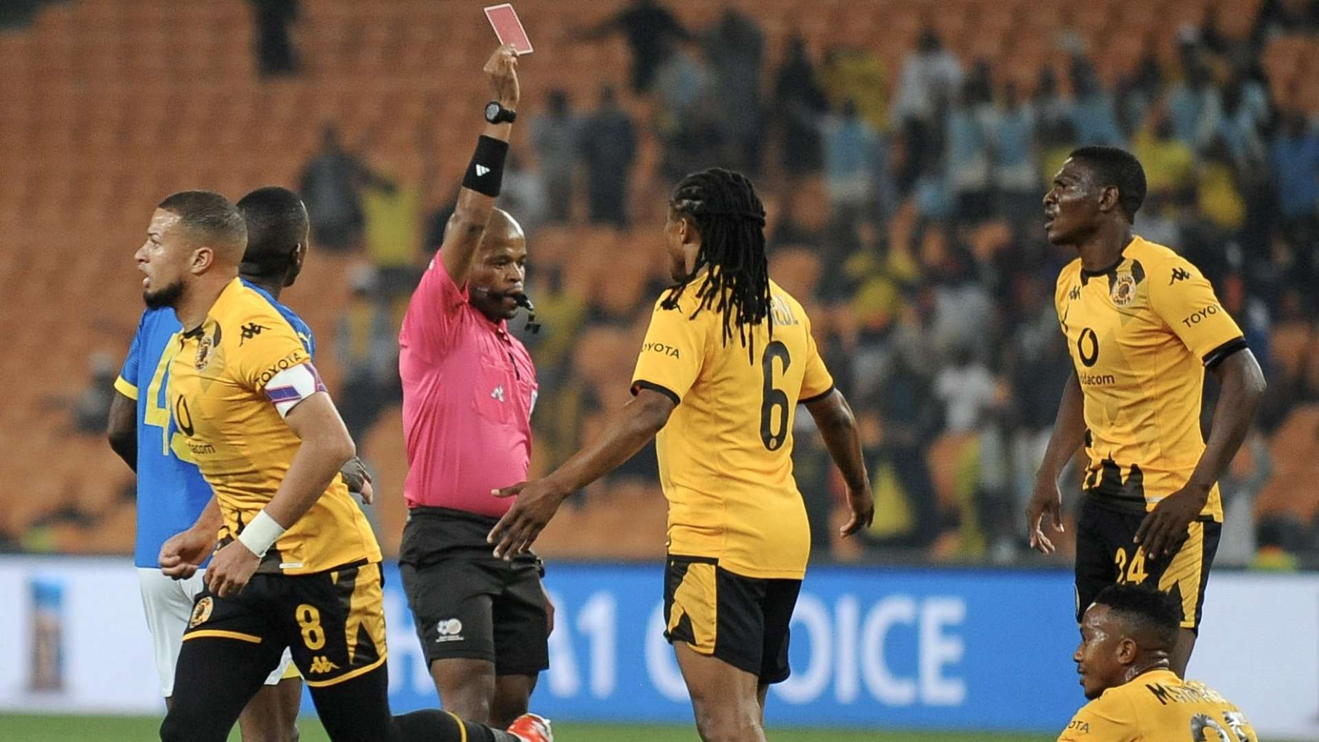 Given Msimango Red Card - Kaizer Chiefs