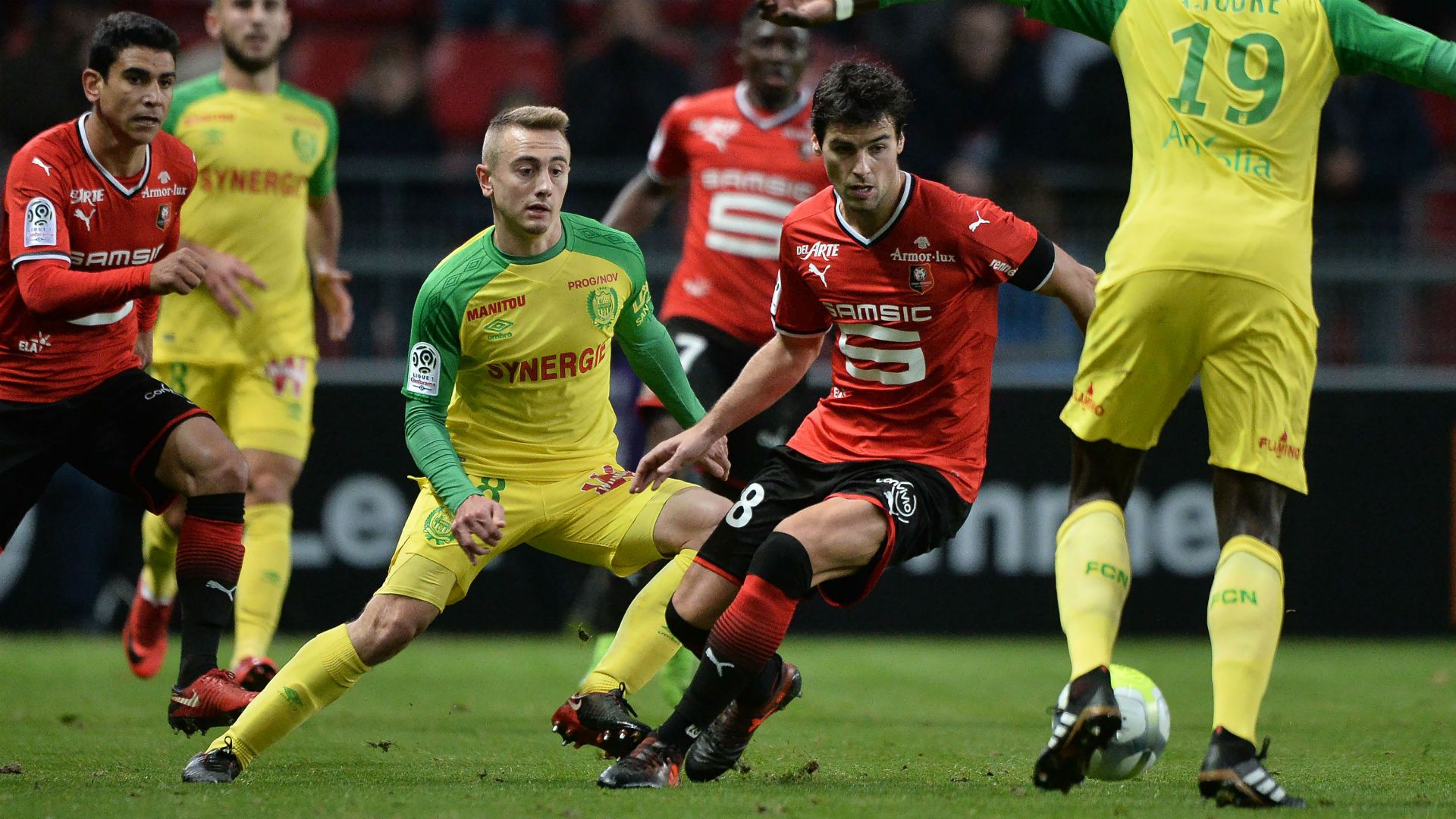 Yoann Gourcuff Abdoulaye Toure Rennes Nantes Ligue 1 25112017