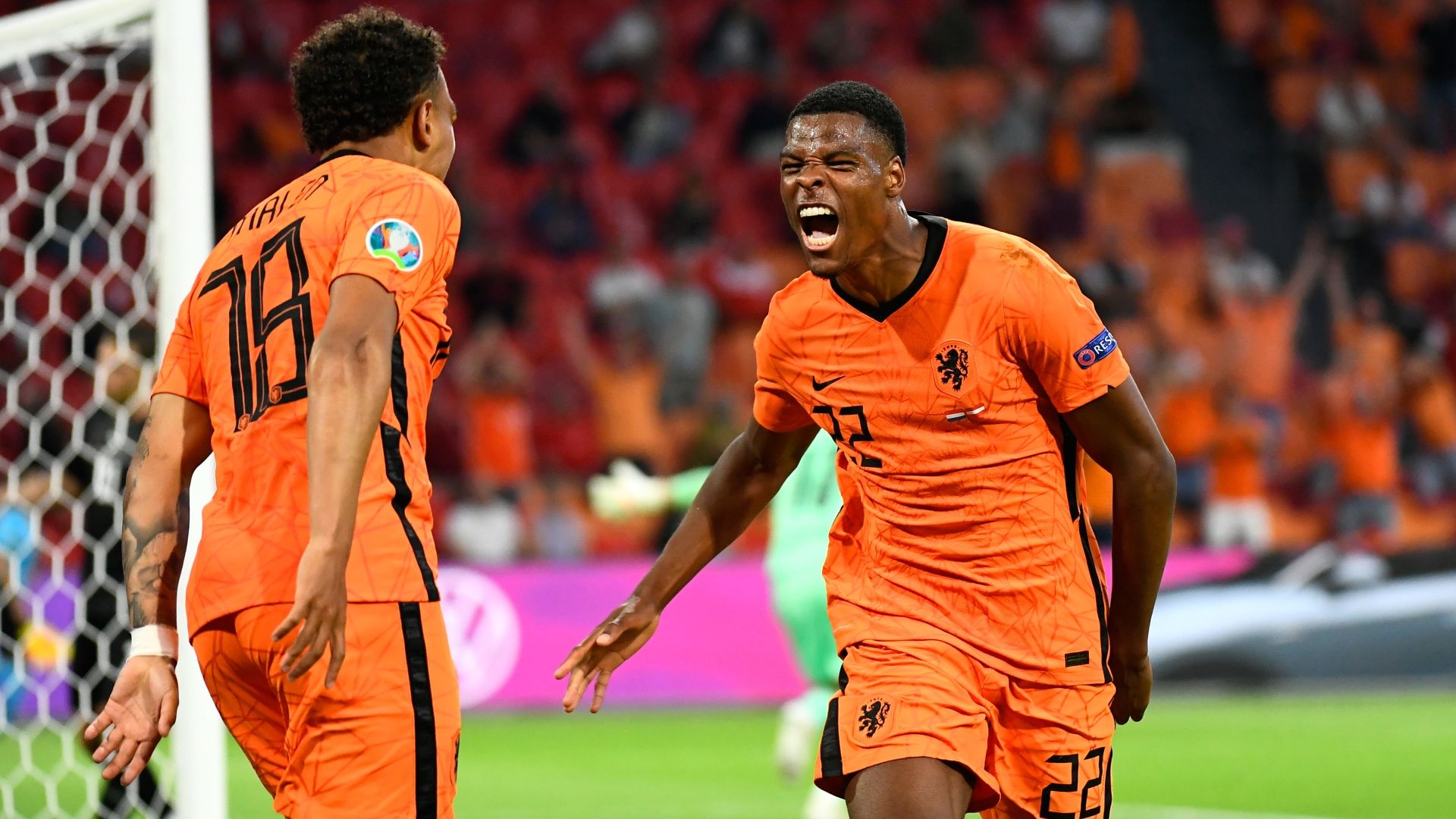 Denzel Dumfries Netherlands Euro 2020