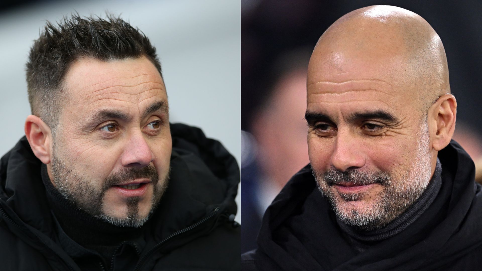 GFX Info Roberto De Zerbi Pep Guardiola 2023