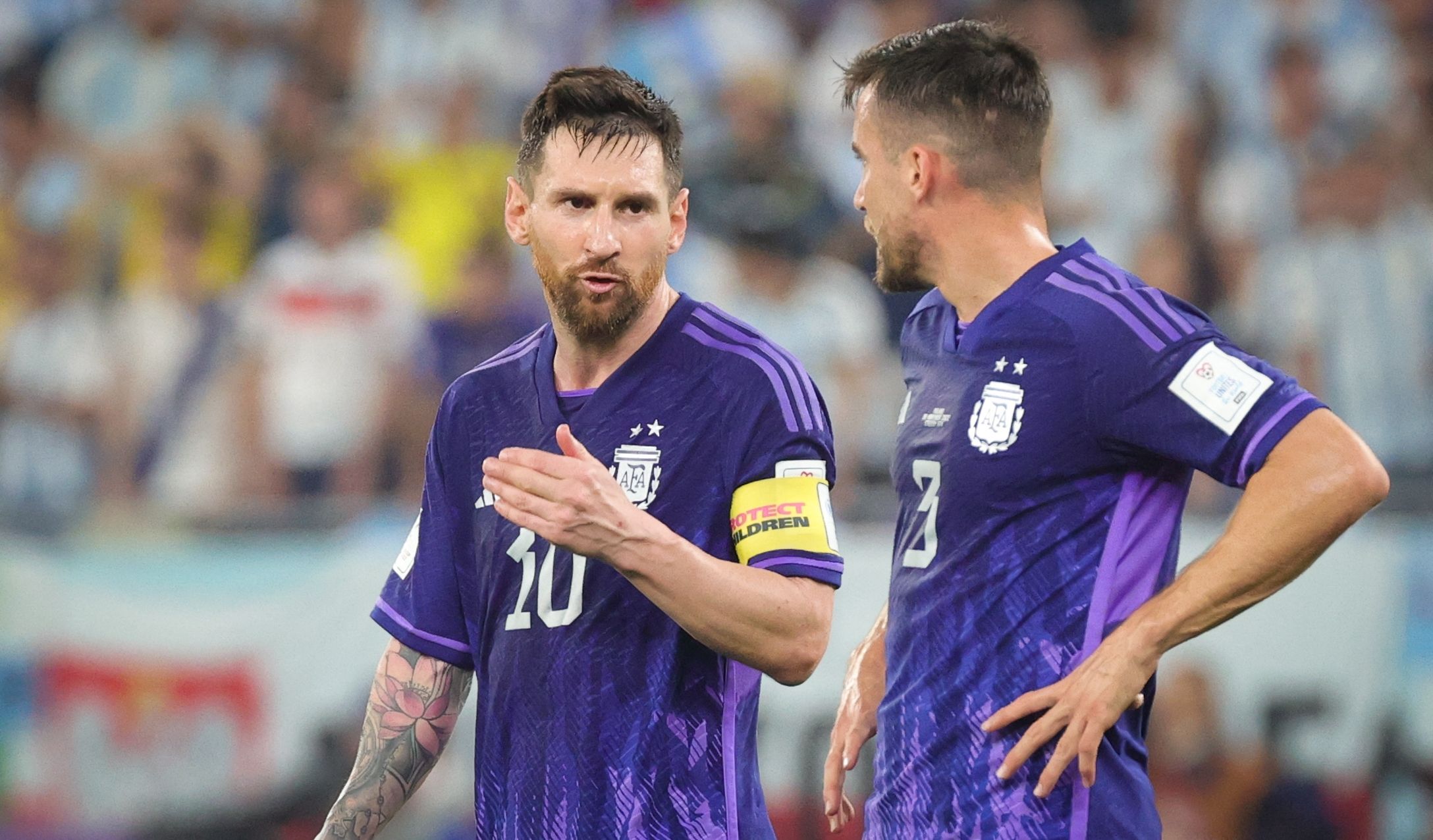 Lionel Messi Nicolas Tagliafico Argentina