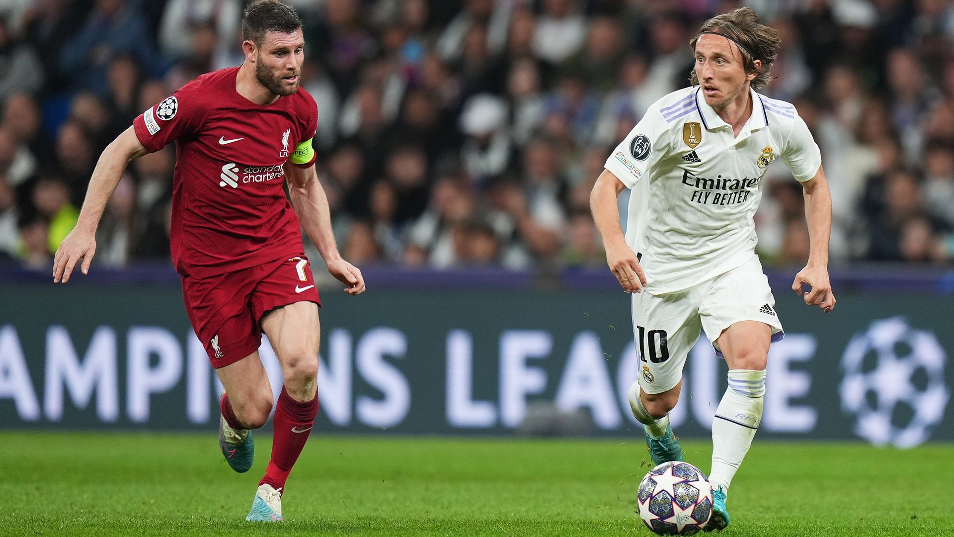 Luka Modric James Milner Real Madrid Liverpool Champions League 2022-23