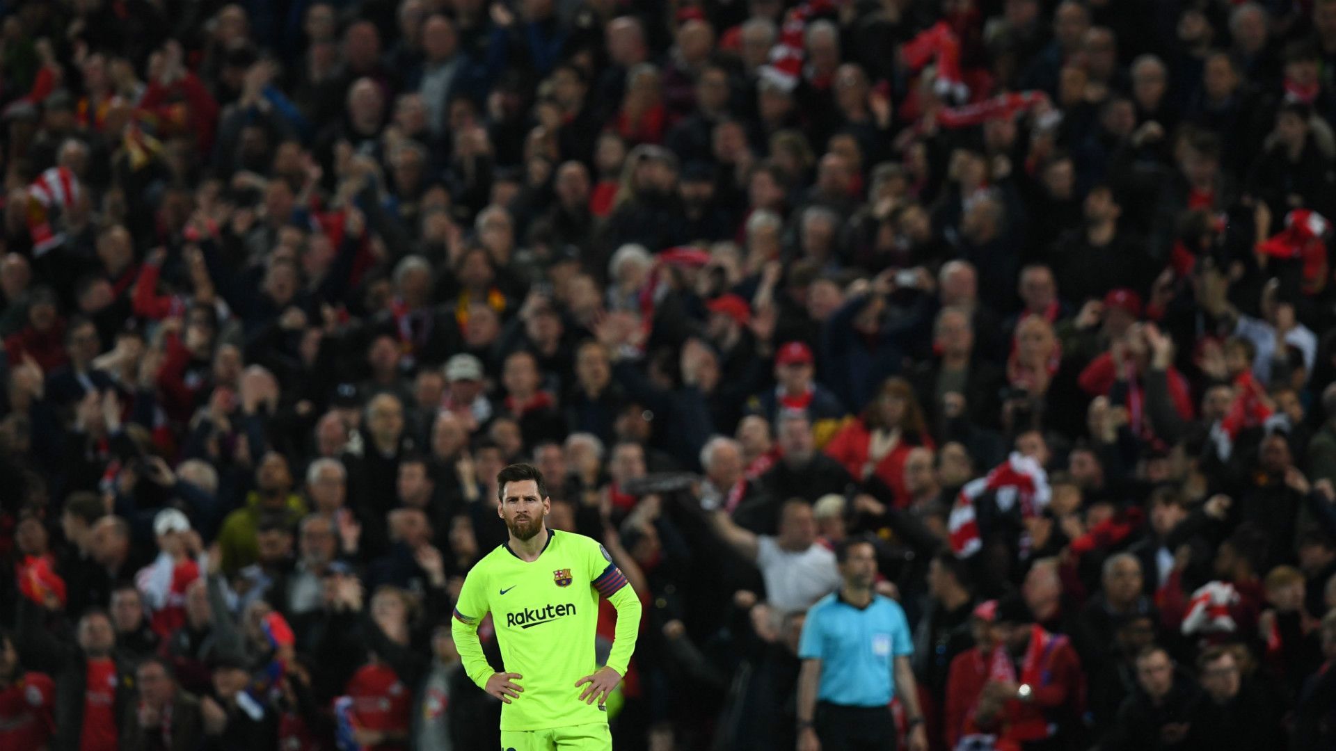 Lionel Messi Liverpool Barcelona Champions League Semifinales