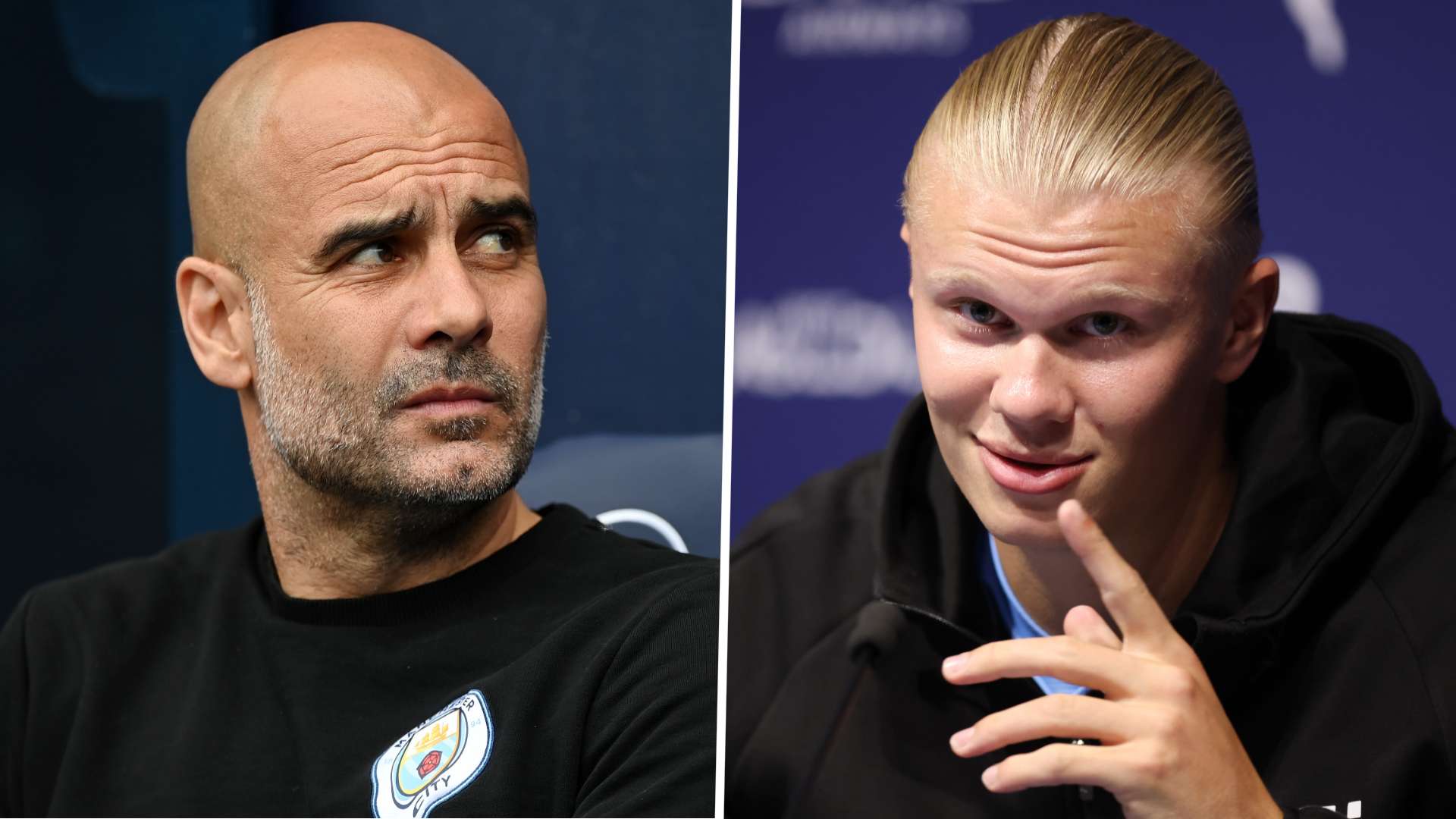 Erling Haaland Pep Guardiola GFX