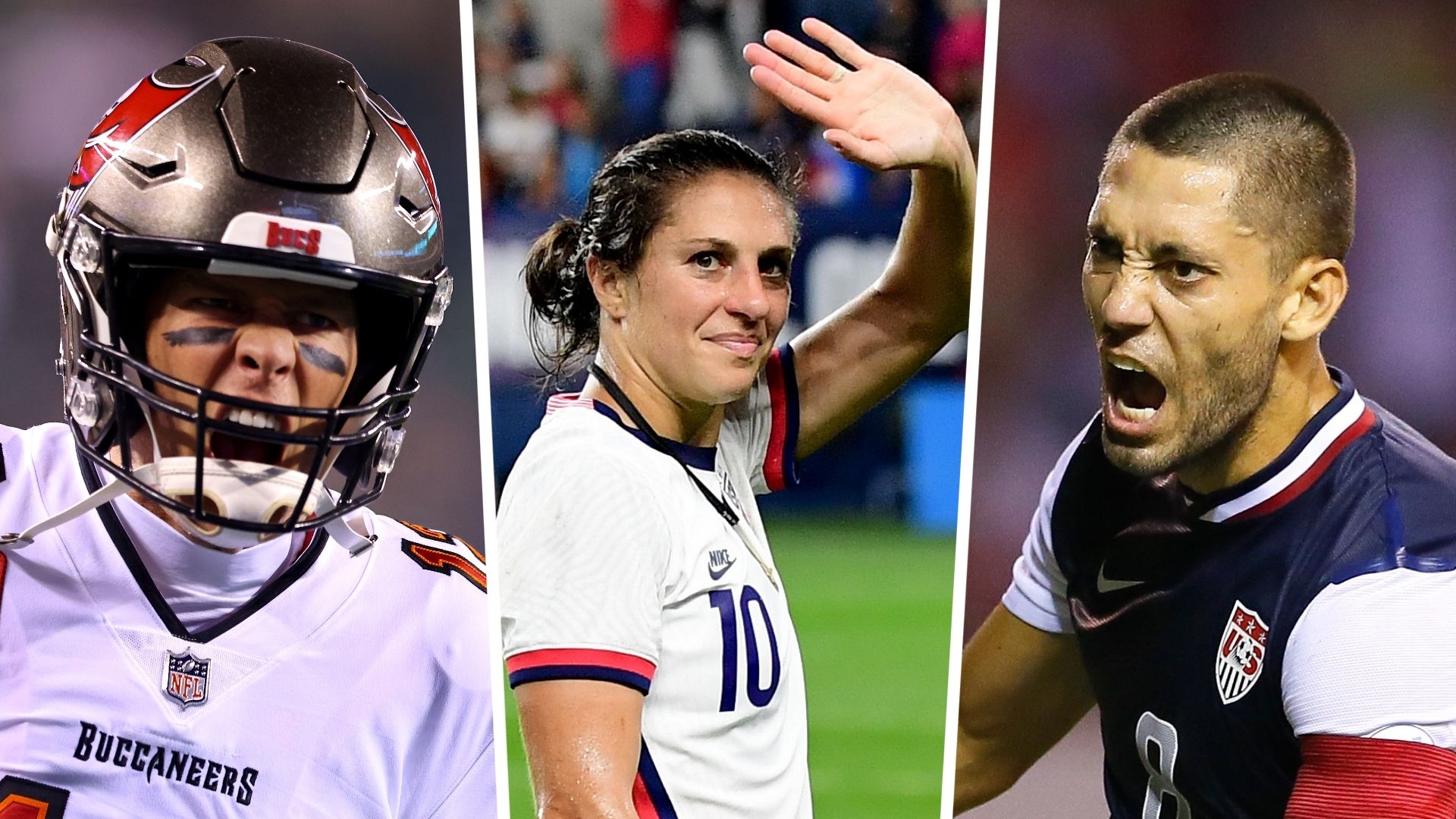 Tom Brady, Carli Lloyd, Clint Dempsey