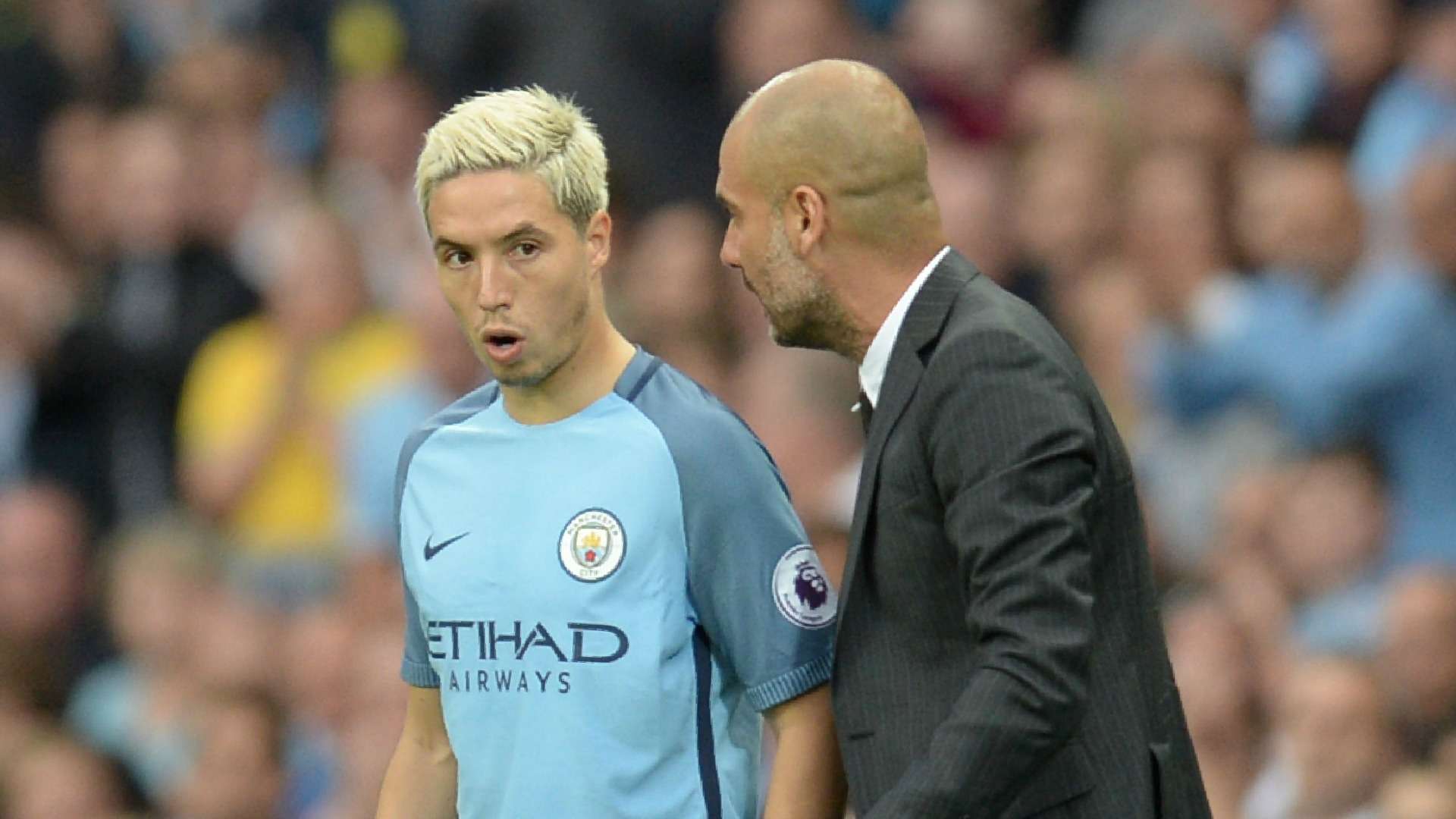 Guardiola Nasri Manchester City