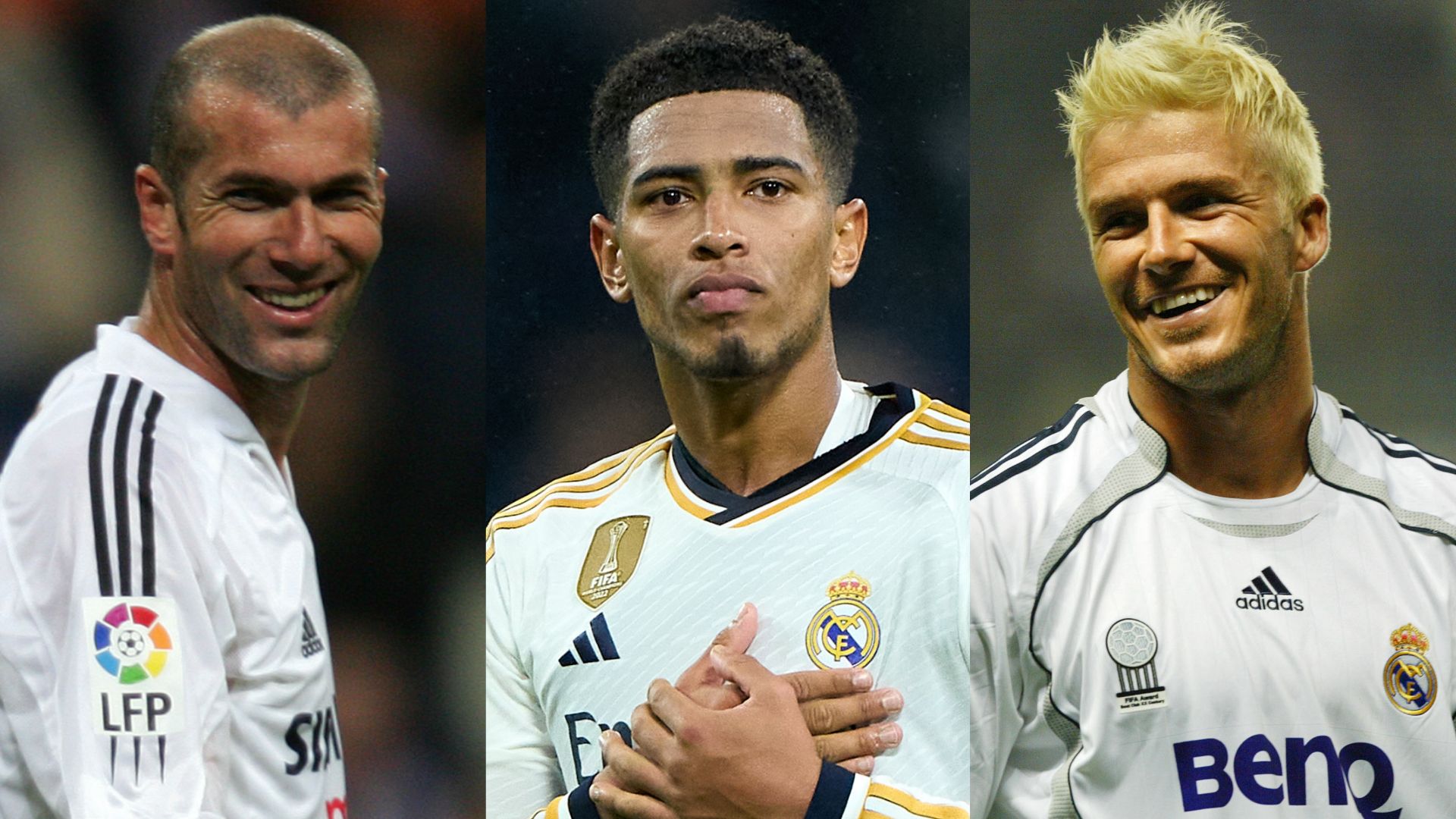 Zinedine Zidane Jude Bellingham David Beckham