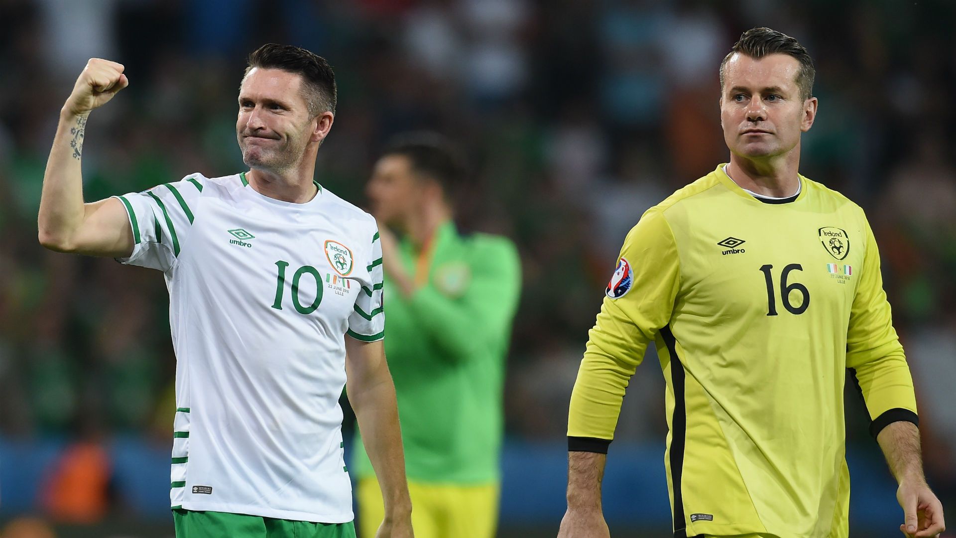 Shay Given Robbie Keane Ireland