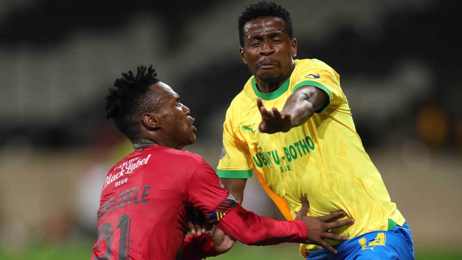 Terrence Mashego and Kamogelo Sebelebele, Mamelodi Sundowns vs Galaxy