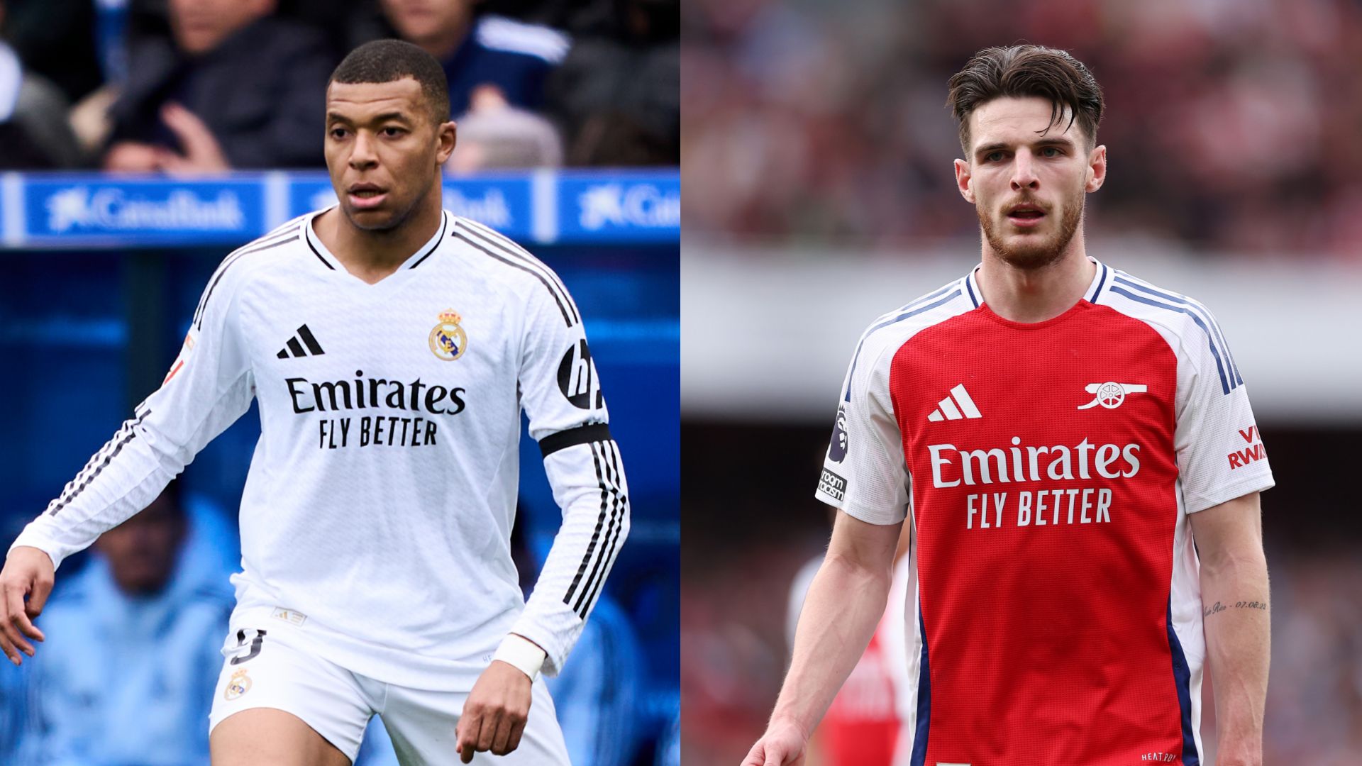Mbappé Declan Rice Real Madrid Arsenal UCL 2025