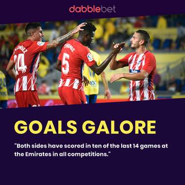 Arsenal Atletico graphic