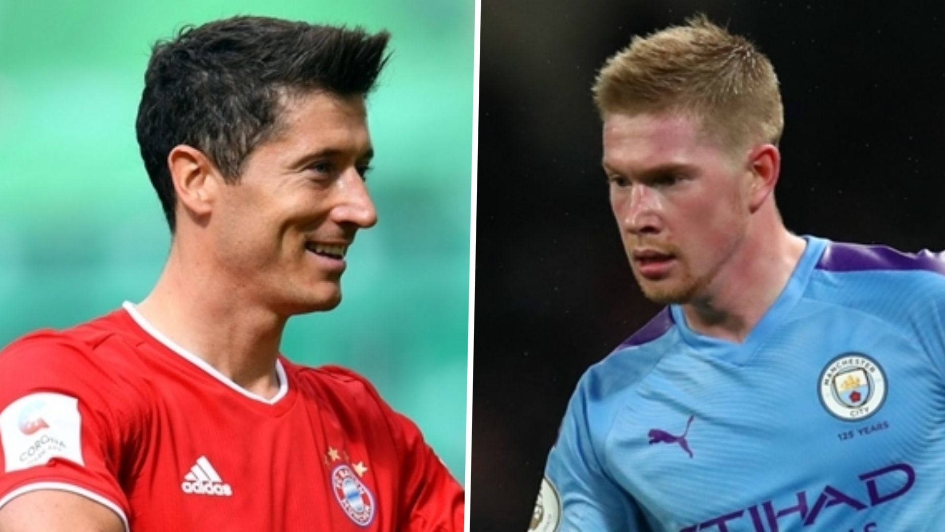 Robert Lewandowski Kevin De Bruyne