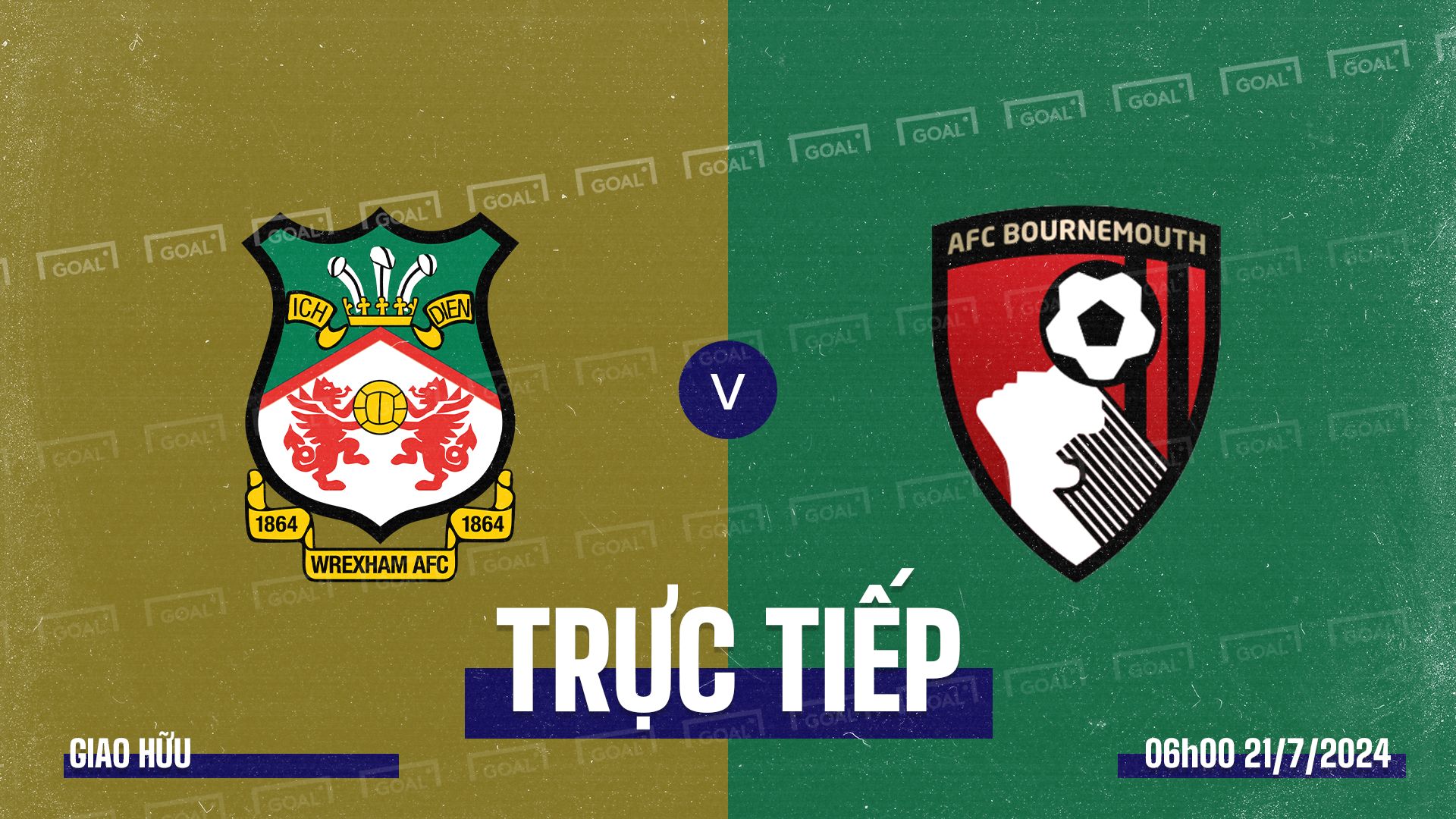 Wrexham vs AFC Bournemouth 2024 GFX