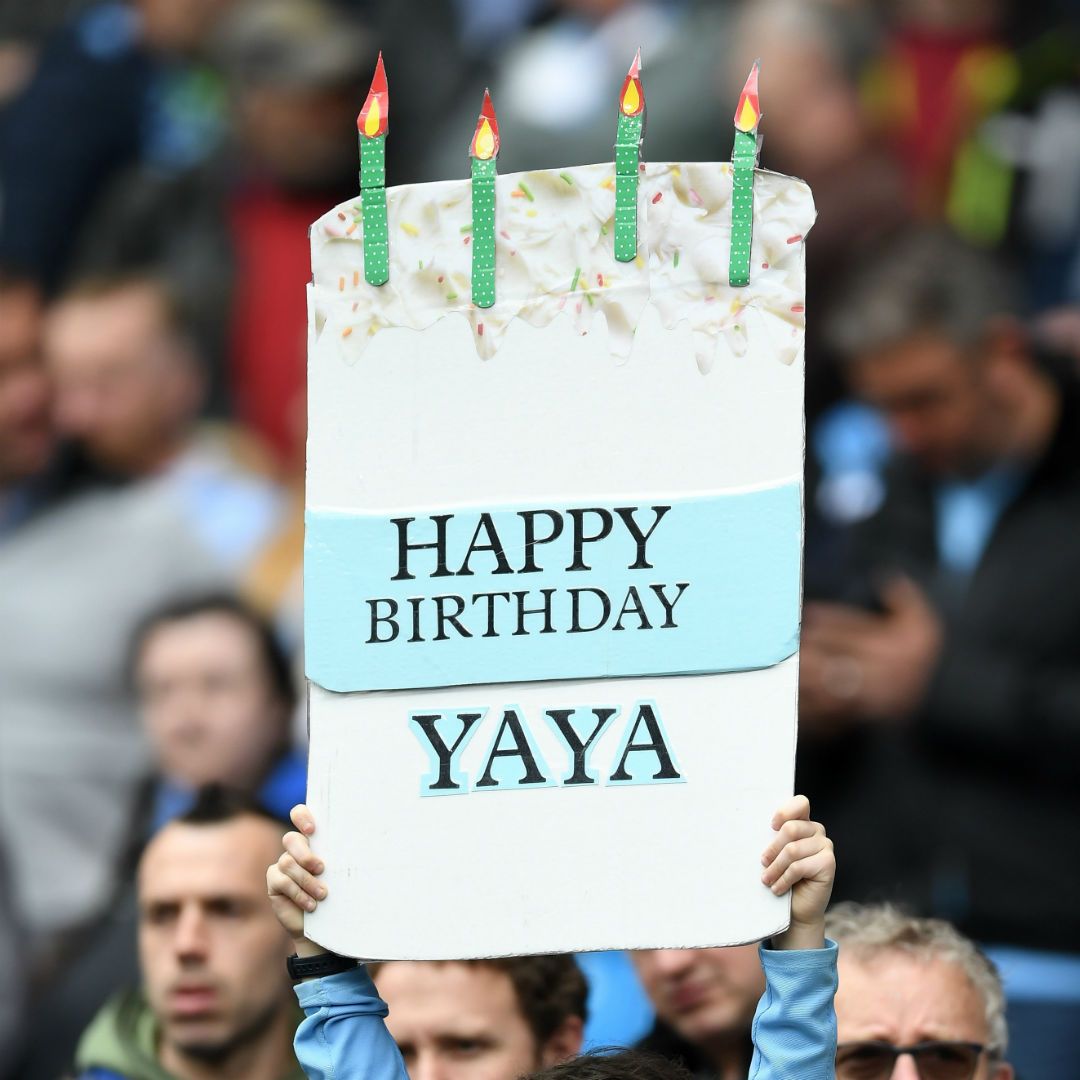 Yaya Toure birthday sign (SQUARE)