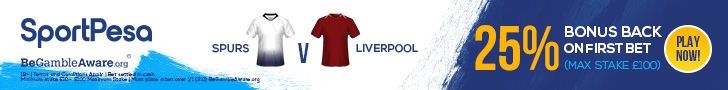 Tottenham v Liverpool SportPesa offer
