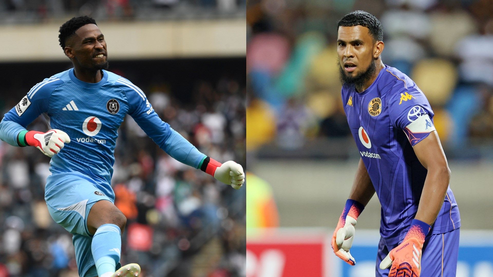 Sipho Chaine and Brandon Petersen, Orlando Pirates vs Kaizer Chiefs