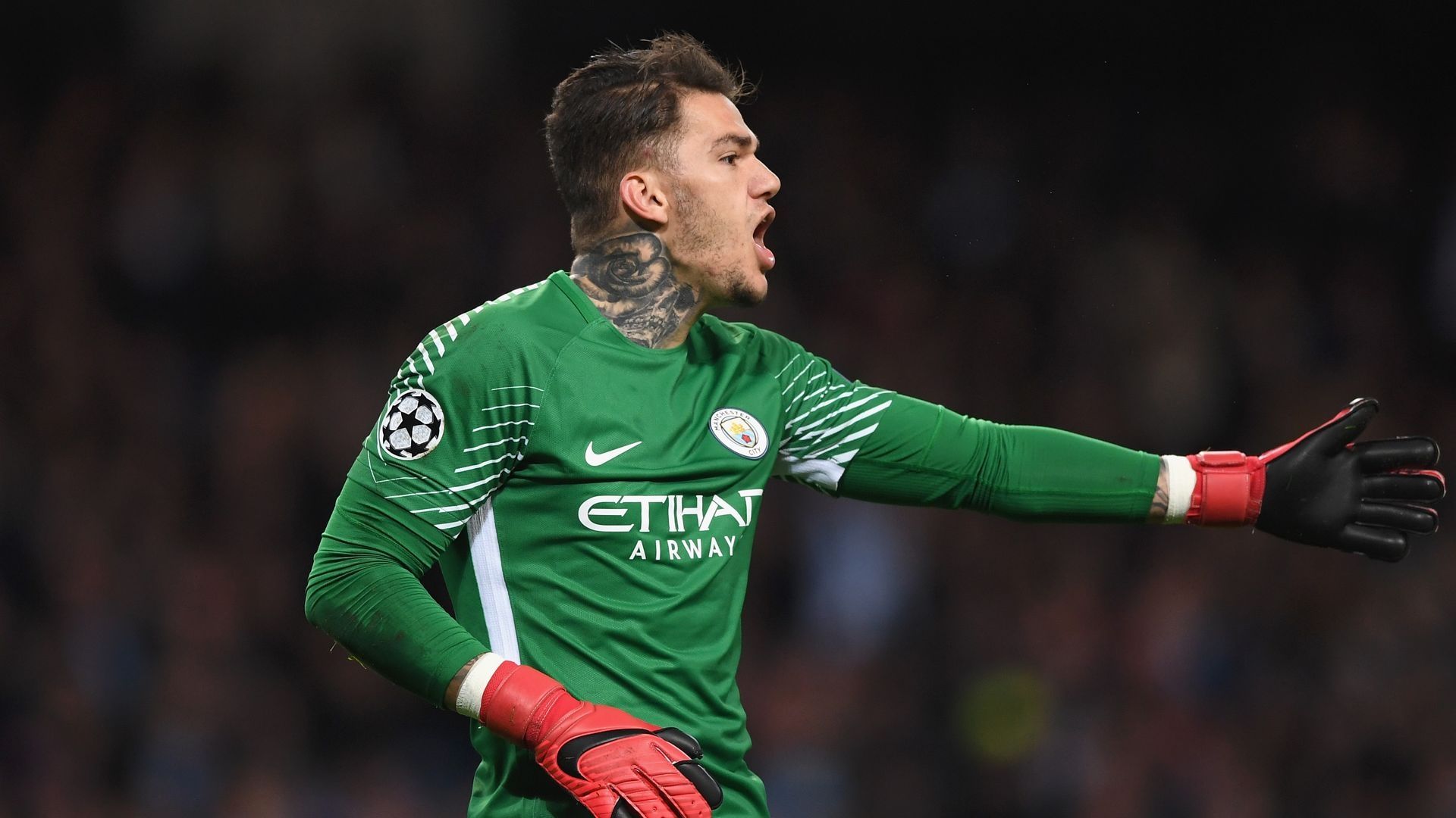 Ederson Manchester City Napoli UEFA Champions League 17102017