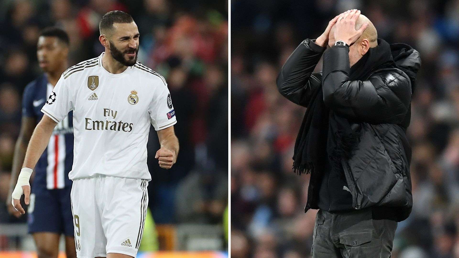 Benzema y Guardiola, Real Madrid y Manchester City