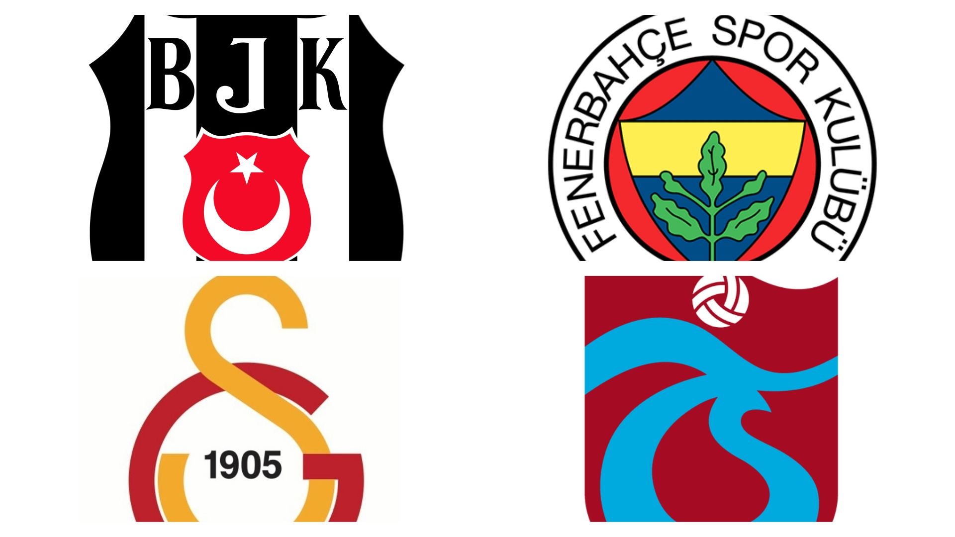 Besiktas Fenerbahce Galatasaray Trabzonspor