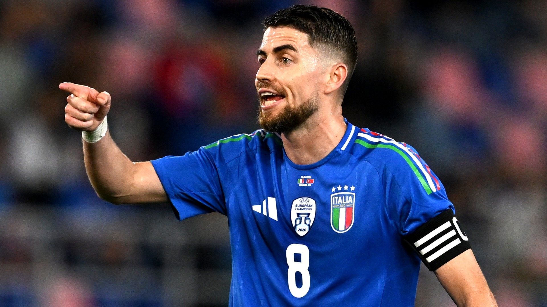 Jorginho of Italy in action 