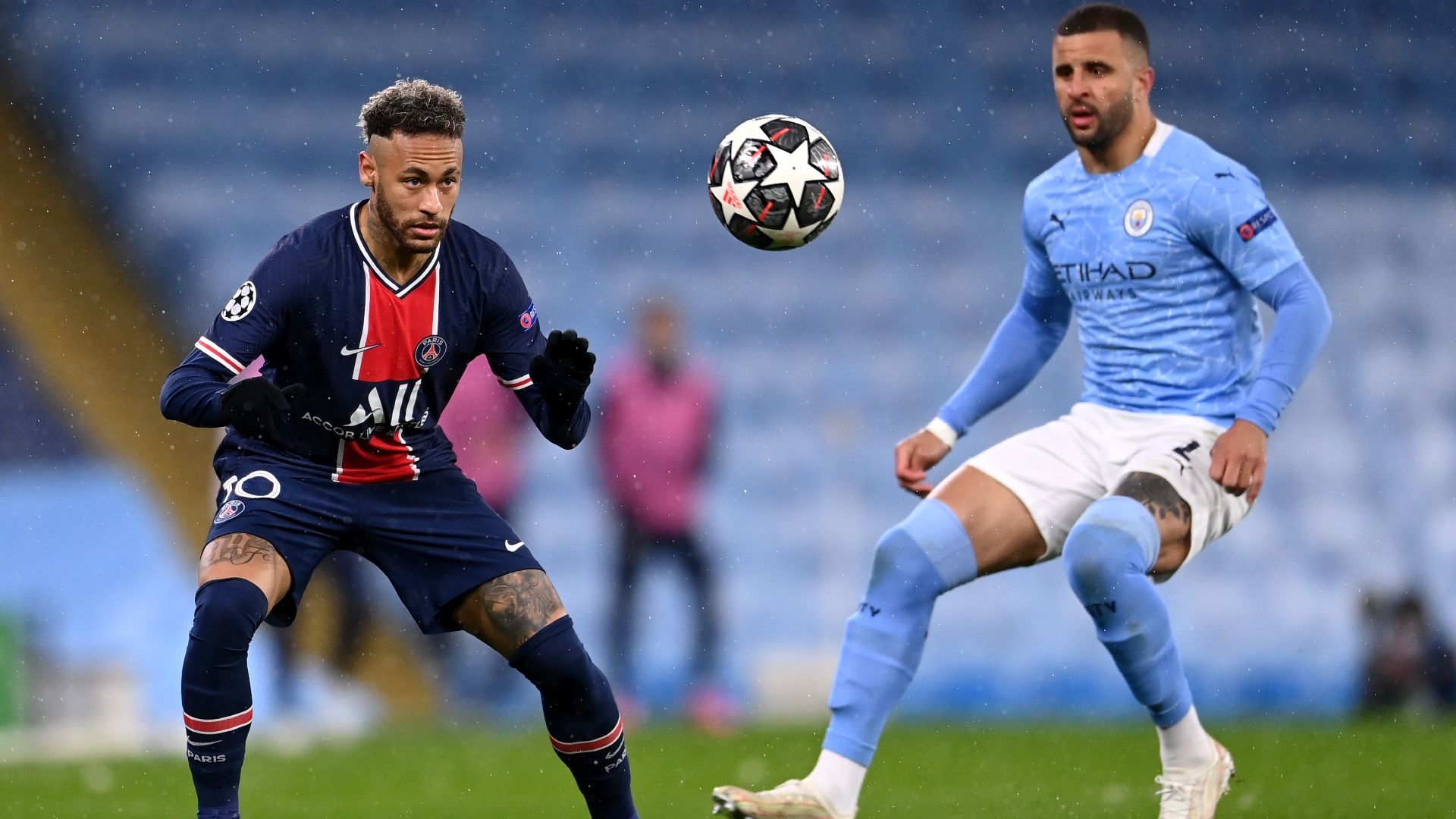 Kyle Walker Neymar Manchester City PSG Champions League 04052021