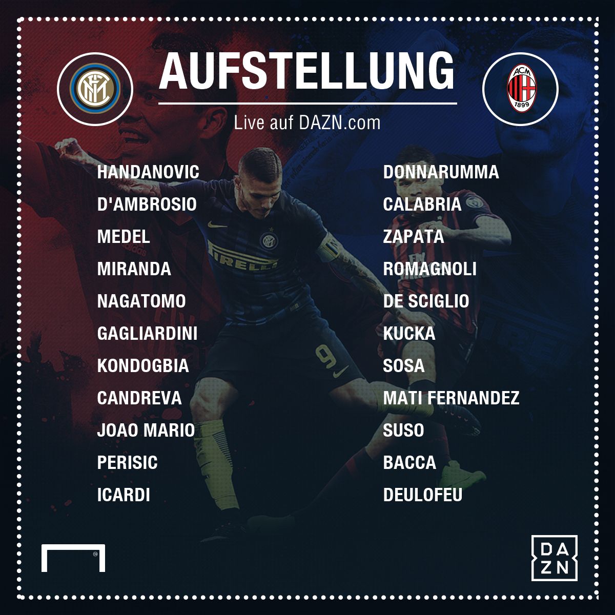Inter Milan Aufstellung