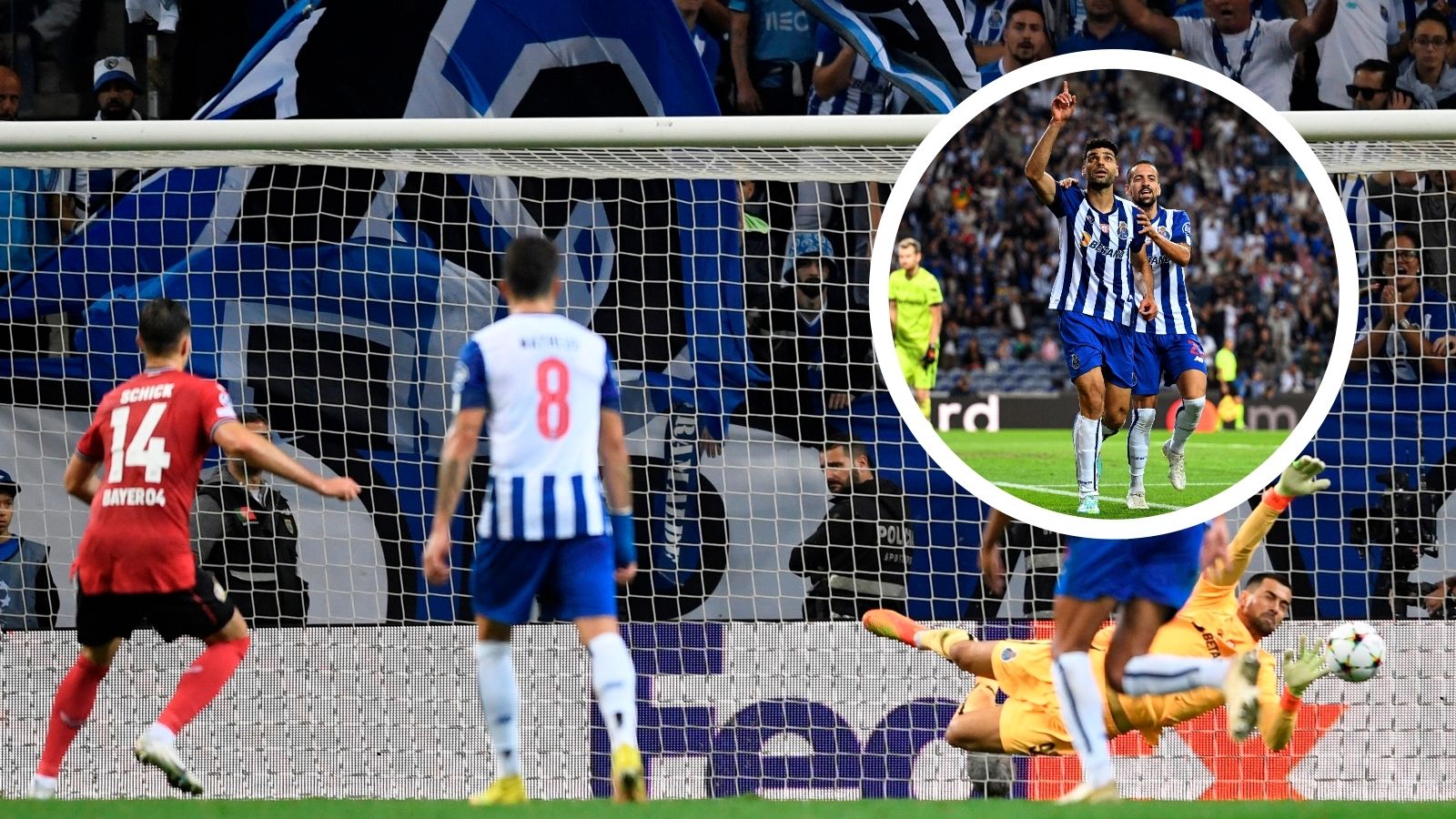 Porto Leverkusen goal penalty Schick 2022