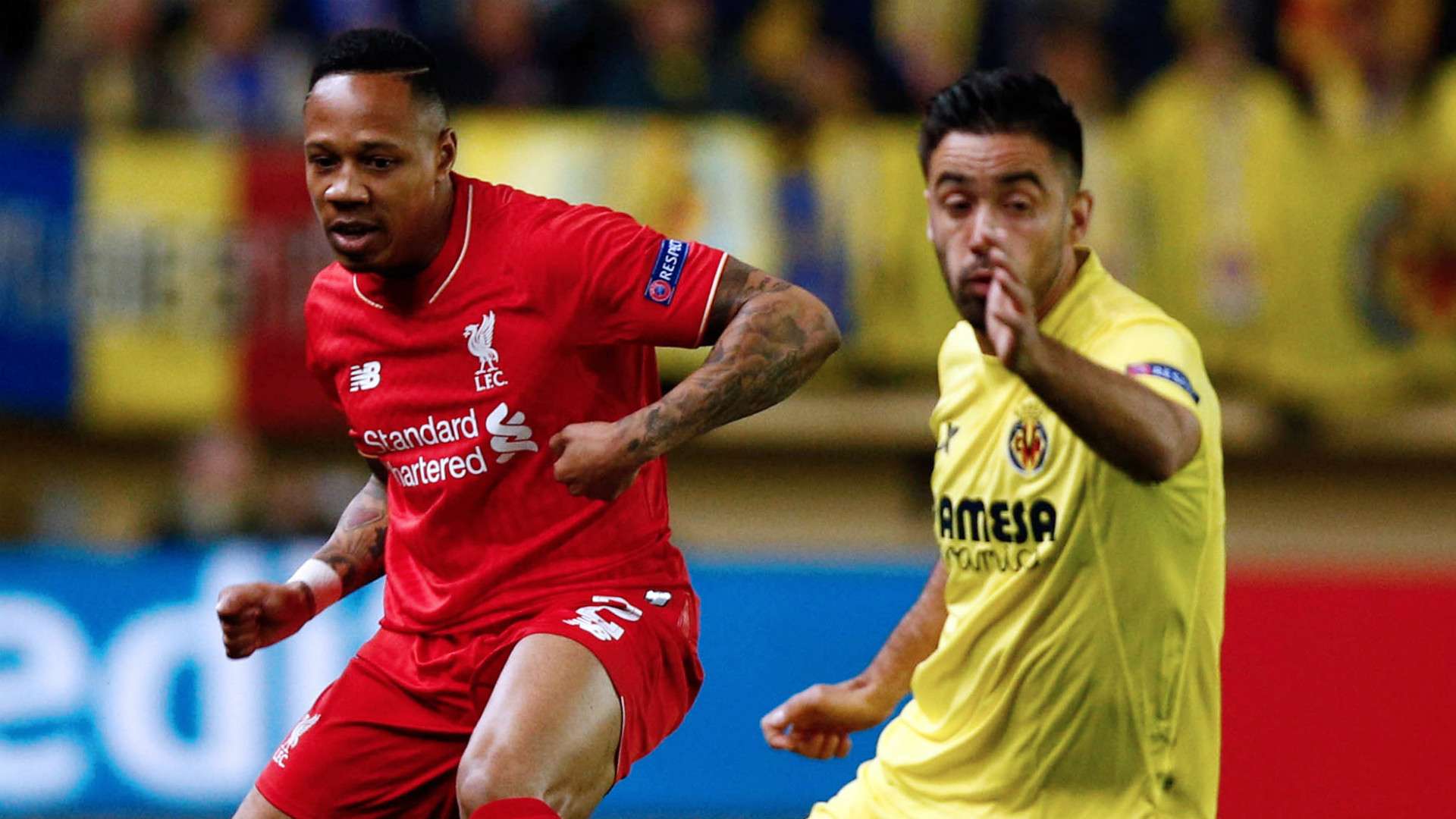 Jaume Costa Nathaniel Clyne Villarreal Liverpool Europa League