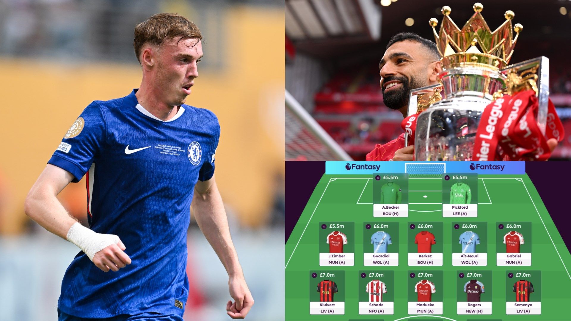 Cole Palmer Mohamed Salah Fantasy Premier League 2025-26