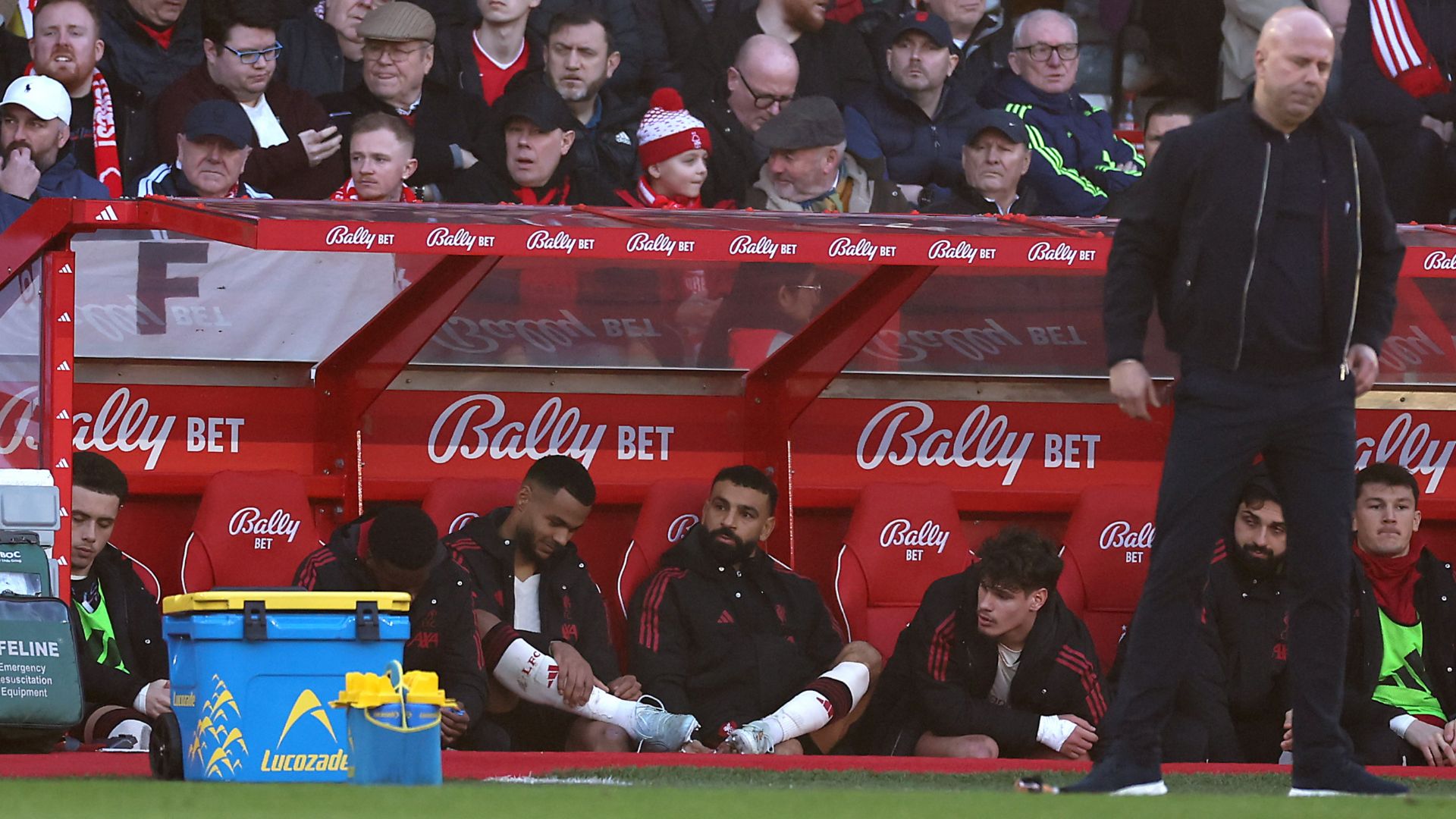 Mohamed Salah Liverpool bench 2025-26