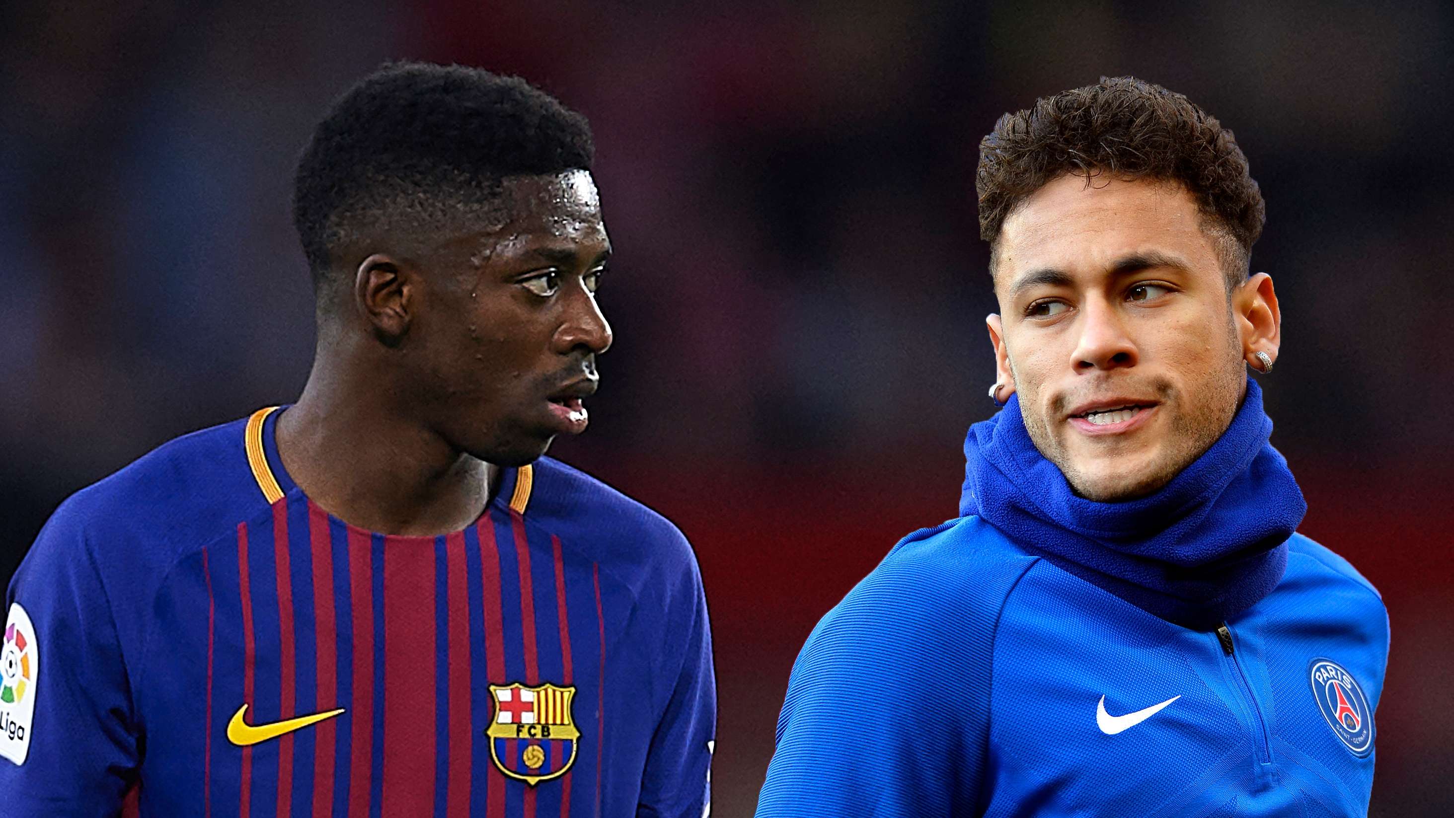 Ousmane Dembele Neymar Barcelona PSG 2017-18