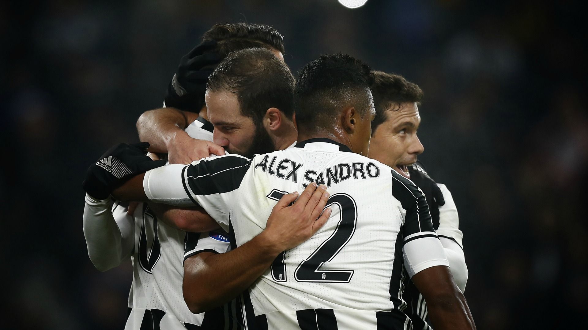 Juventus celebrating Juventus Pescara Serie A