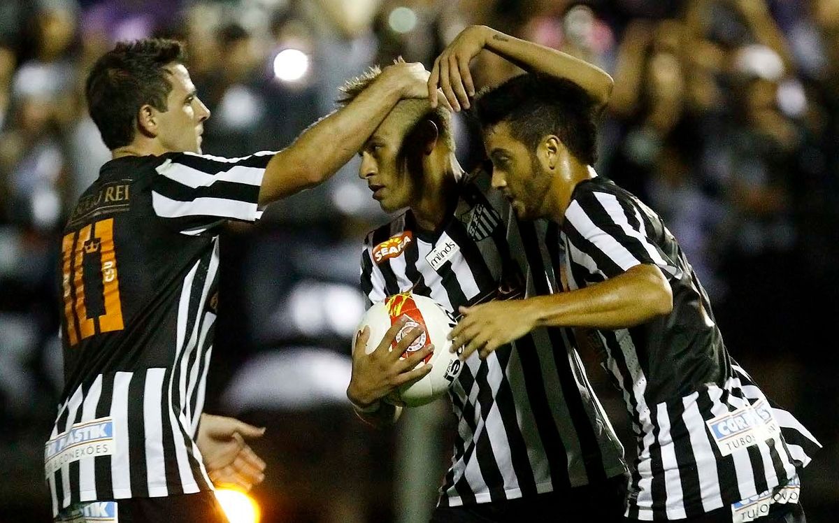 Montillo, Neymar, Felipe Anderson - Santos x Bragantino