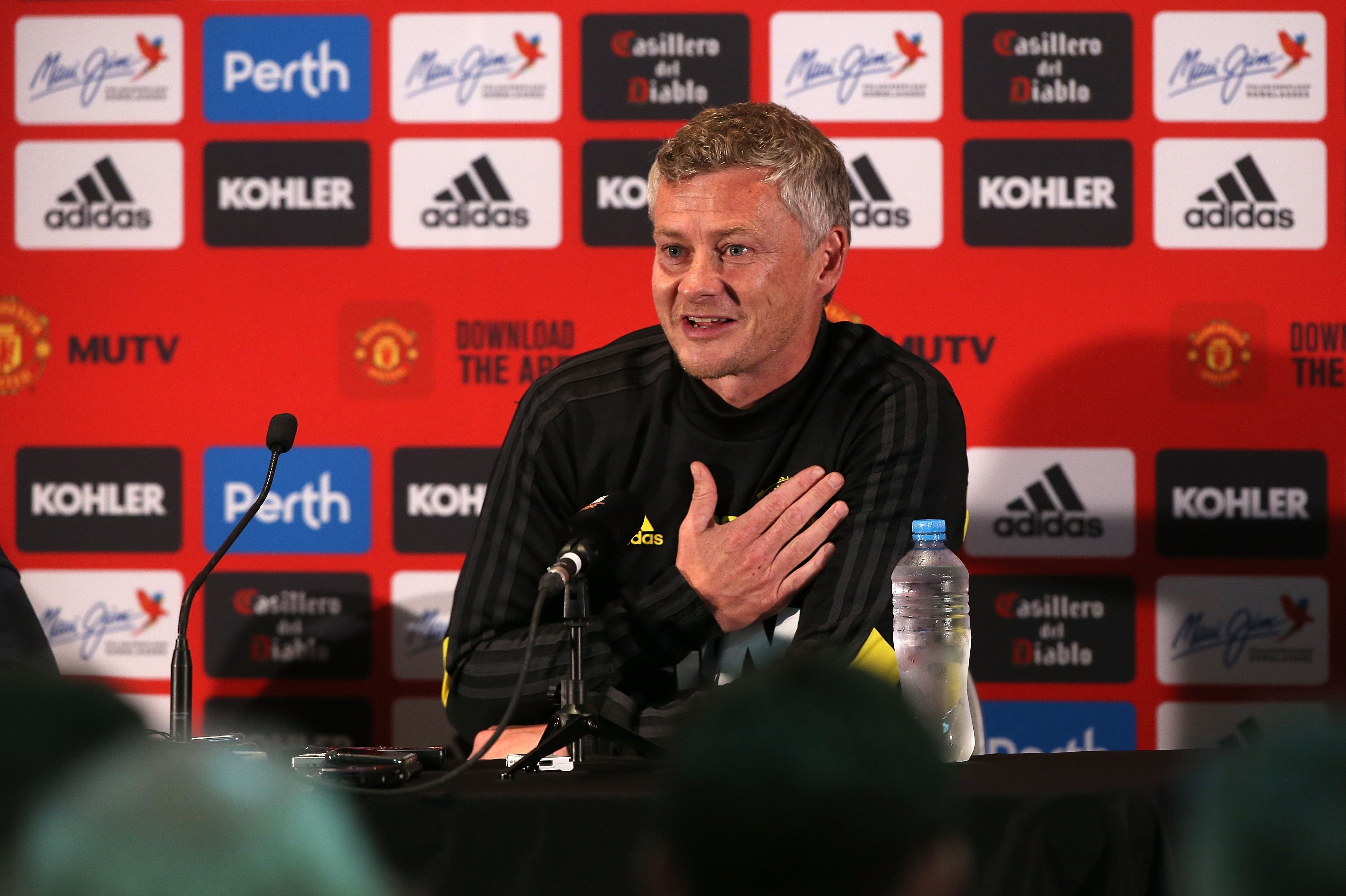 Ole Gunnar Solskjaer Manchester United press conference