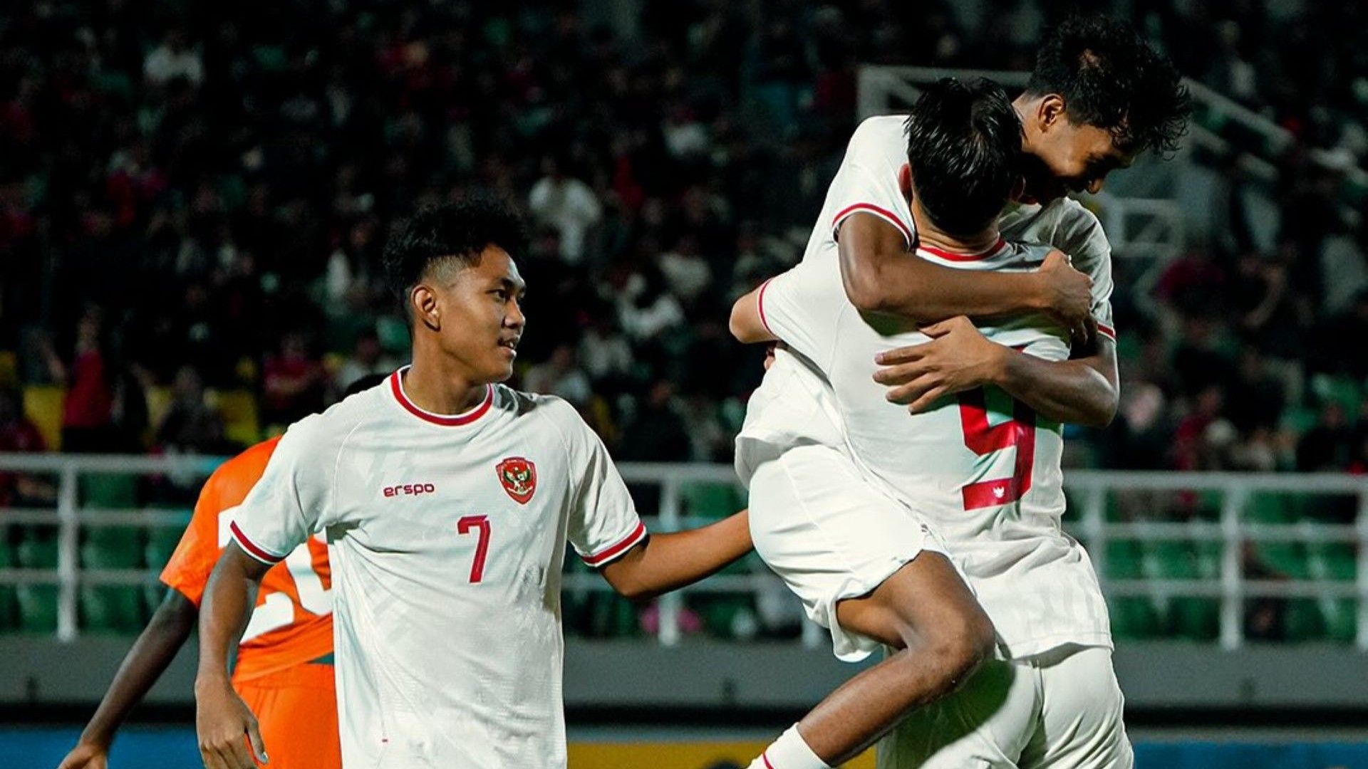 Selebrasi timnas Indonesia U-20 vs India U-20 30012025