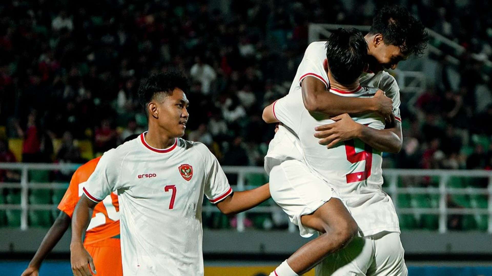 Selebrasi timnas Indonesia U-20 vs India U-20 30012025