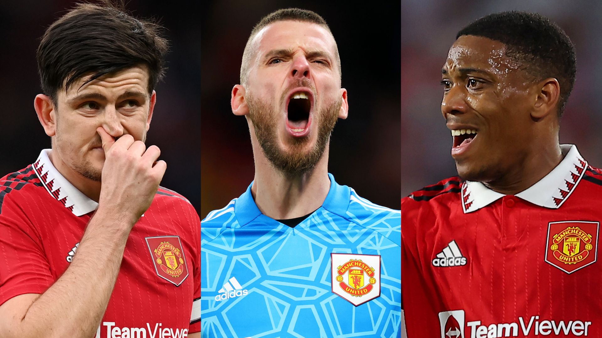 Harry Maguire David de Gea Anthony Martial