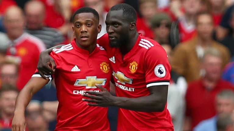 Romelu Lukaku na Anthony Martial