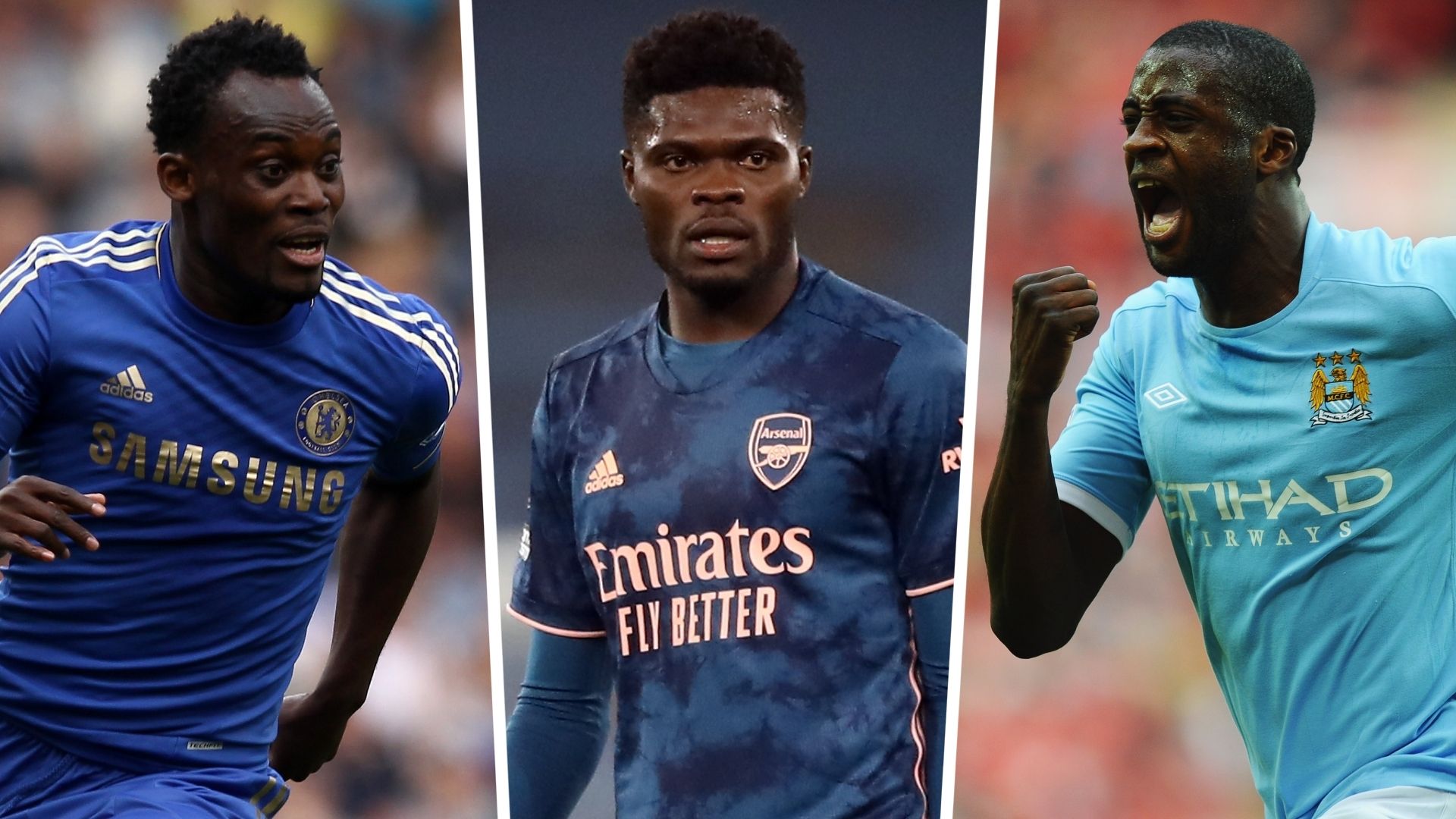 Michael Essien, Thomas Partey, Yaya Toure