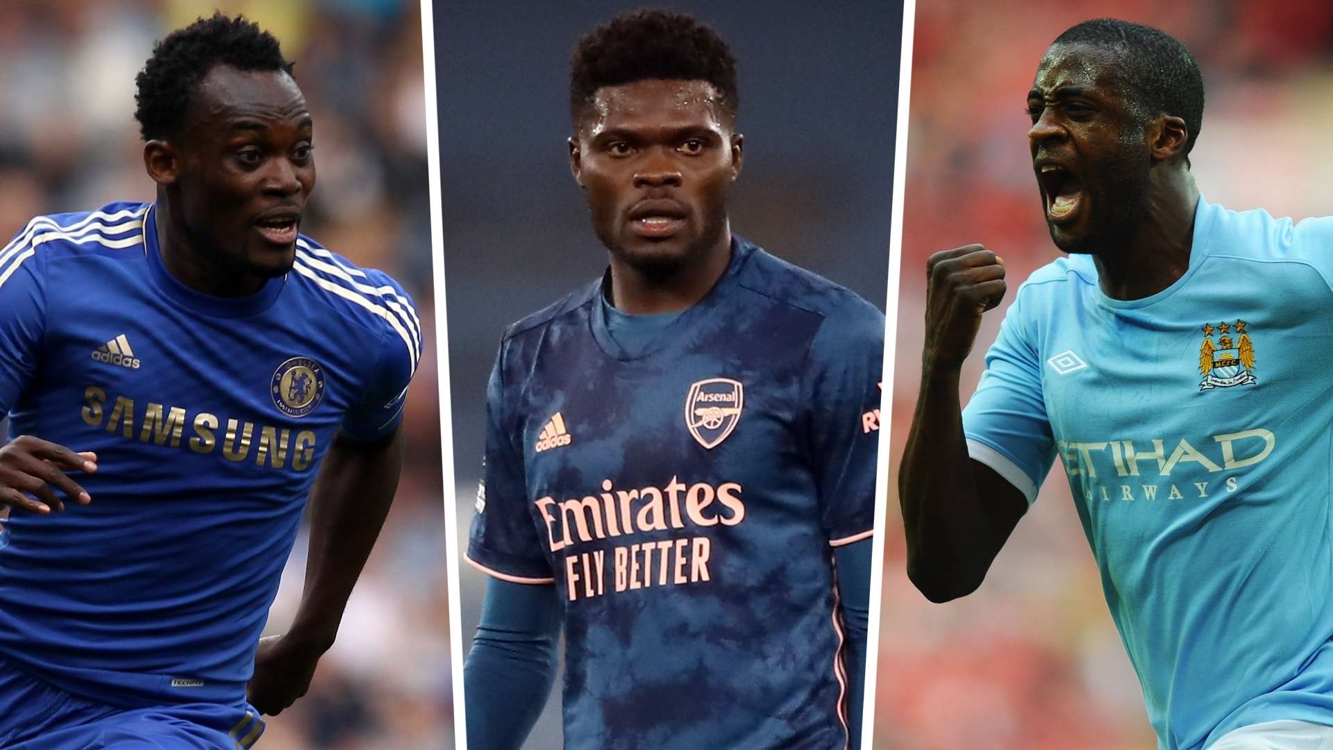 Michael Essien, Thomas Partey, Yaya Toure