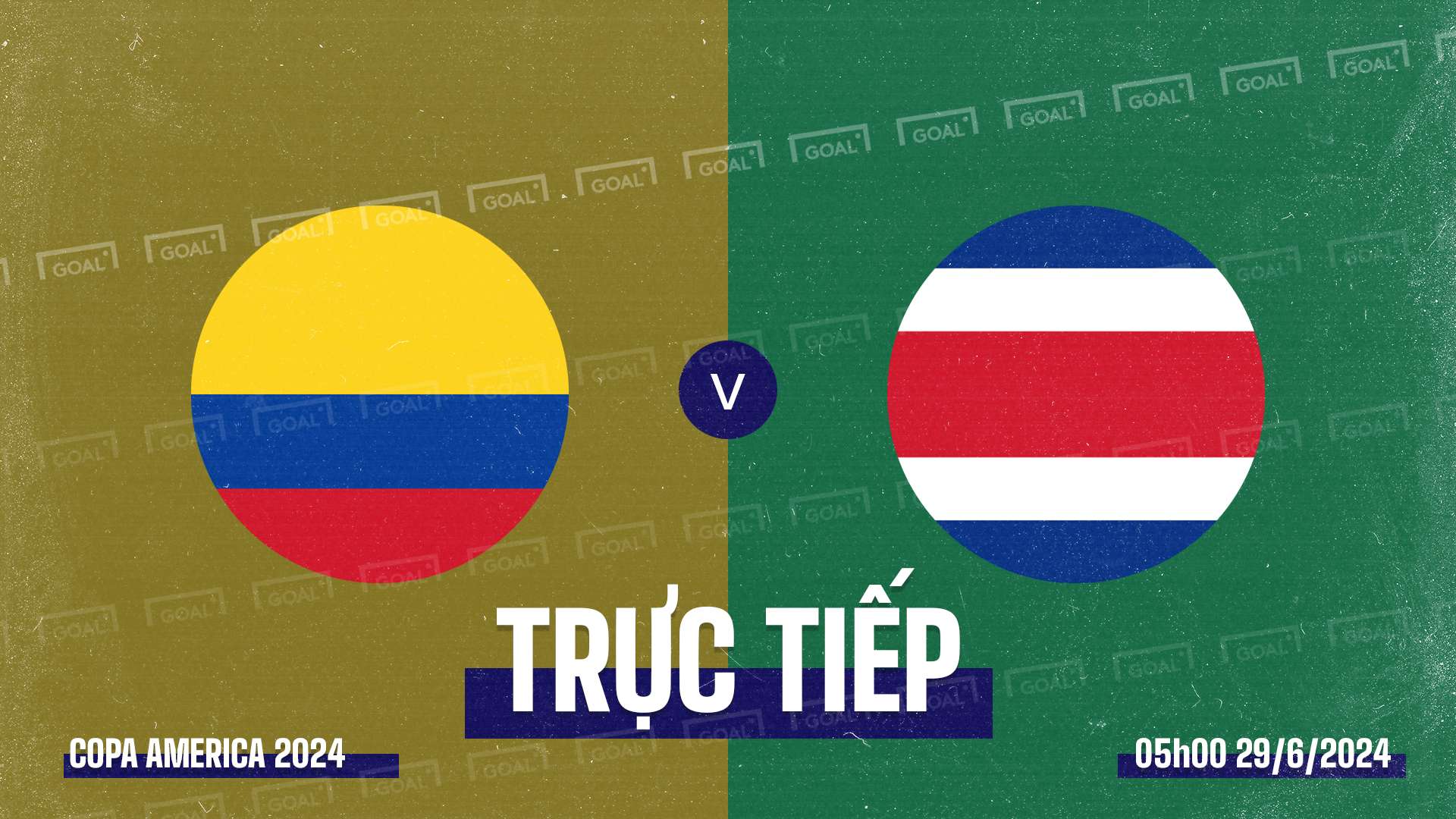 Colombia vs Costa Rica Copa America 2024 GFX