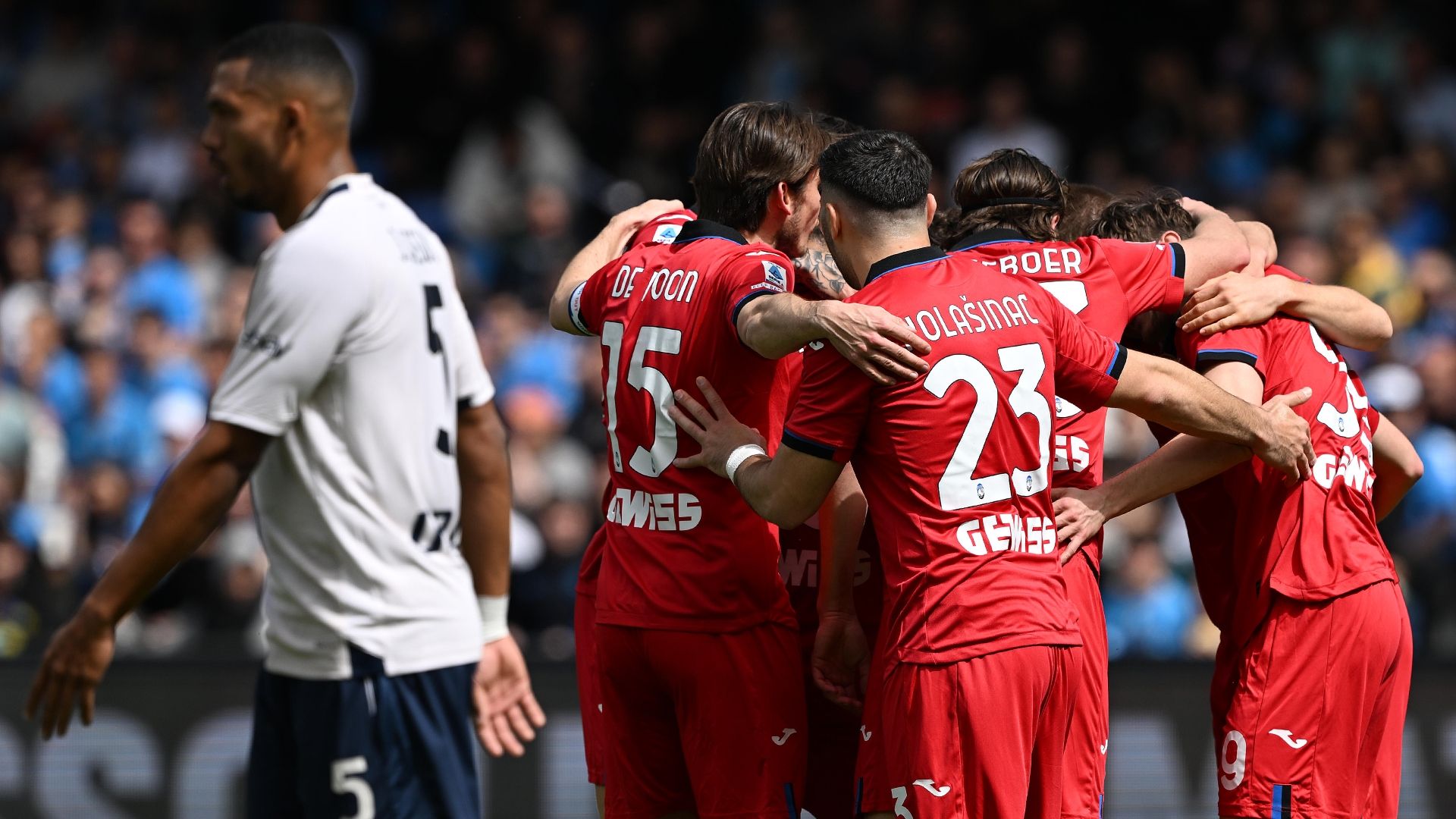 Napoli Atalanta esultanza