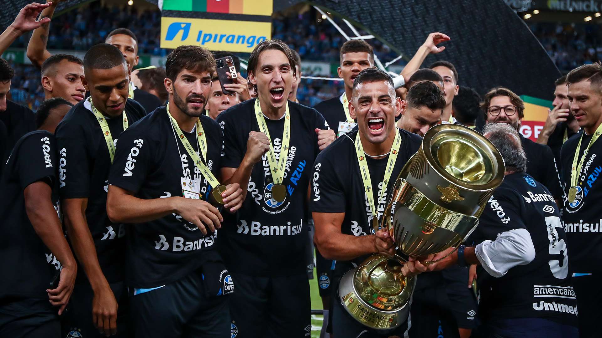 Grêmio campeão gaúcho de 2022, Lucas Silva, Geromel, Diego Souza