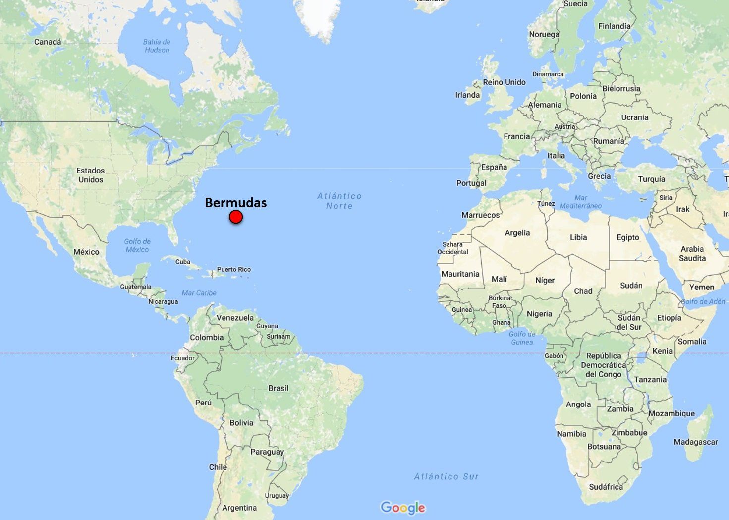 Mapa Bermudas