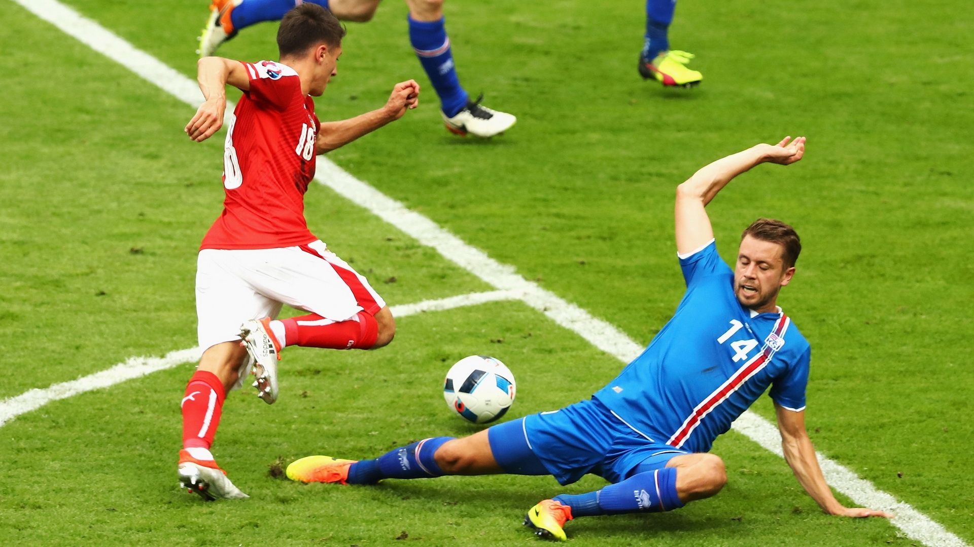 Kari Arnason - Iceland vs Austria