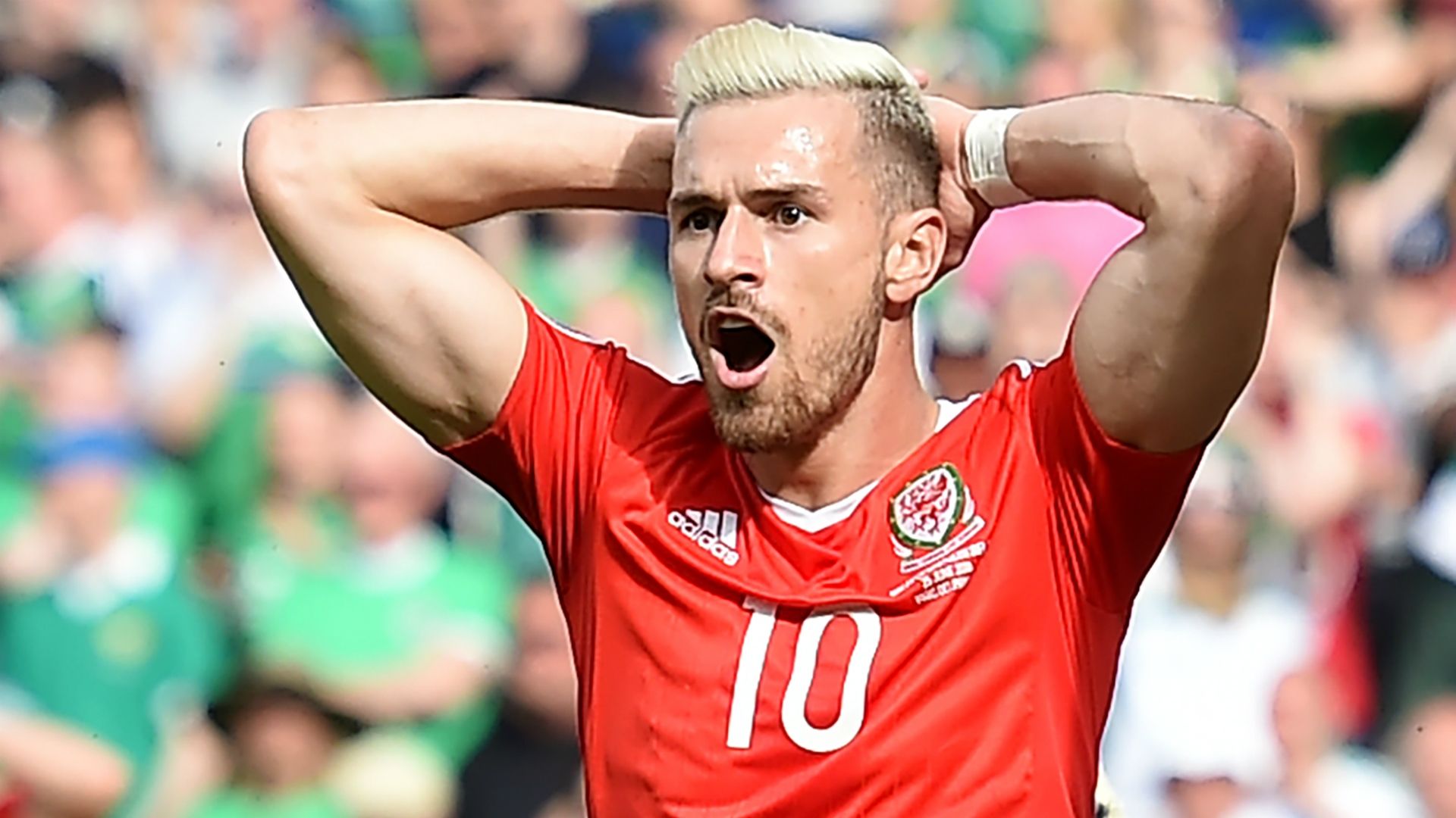 Aaron Ramsey Wales Northern Ireland Euro 2016